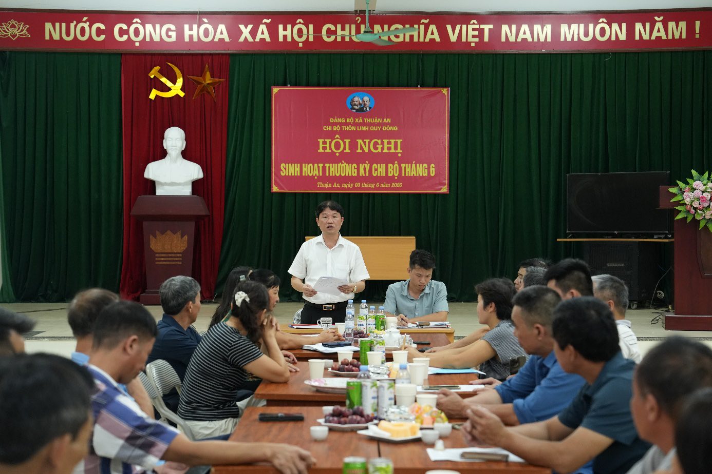 Đảng ủy xã Thuận An tăng cường chỉ đạo sinh hoạt chi bộ, nâng cao chất lượng công tác xây dựng Đảng từ cơ sở