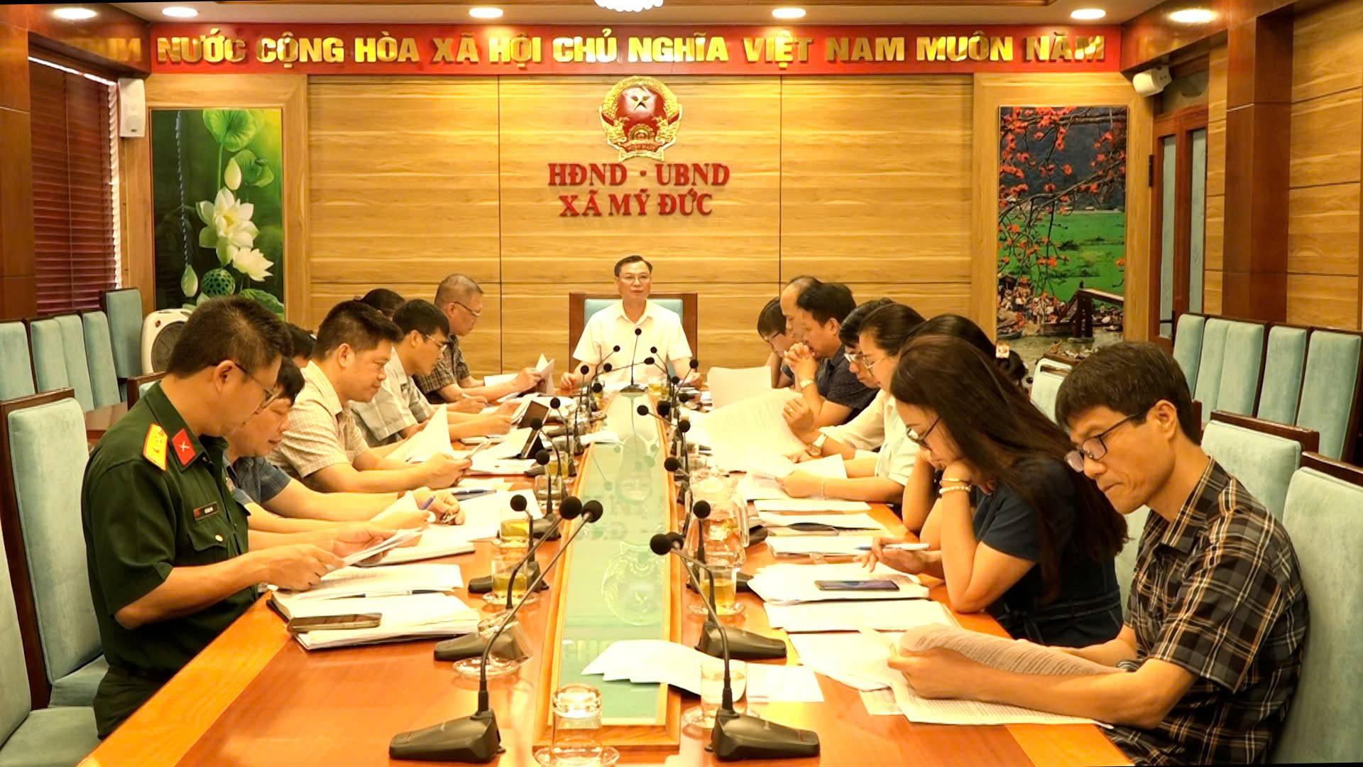 Xã Mỹ Đức thống nhất phương án sắp xếp thôn, hướng tới tinh gọn tổ chức và nâng cao hiệu quả quản lý ở cơ sở