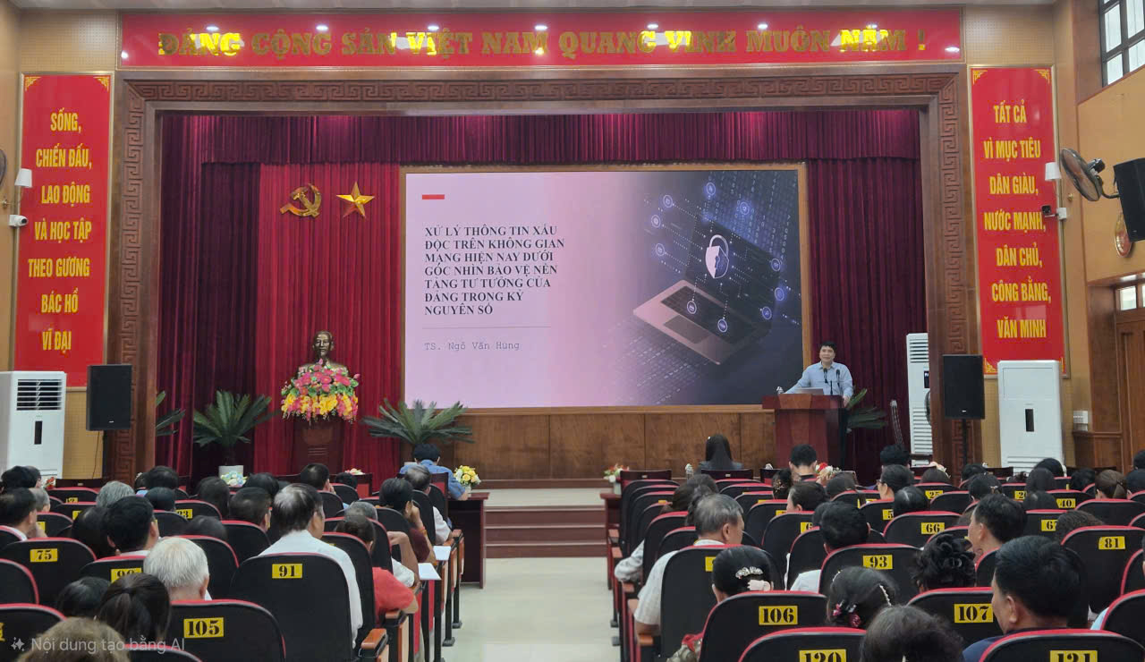 Nâng cao năng lực cho đội ngũ làm công tác Tuyên giáo, Dân vận và bảo vệ nền tảng tư tưởng của Đảng trên không gian mạng