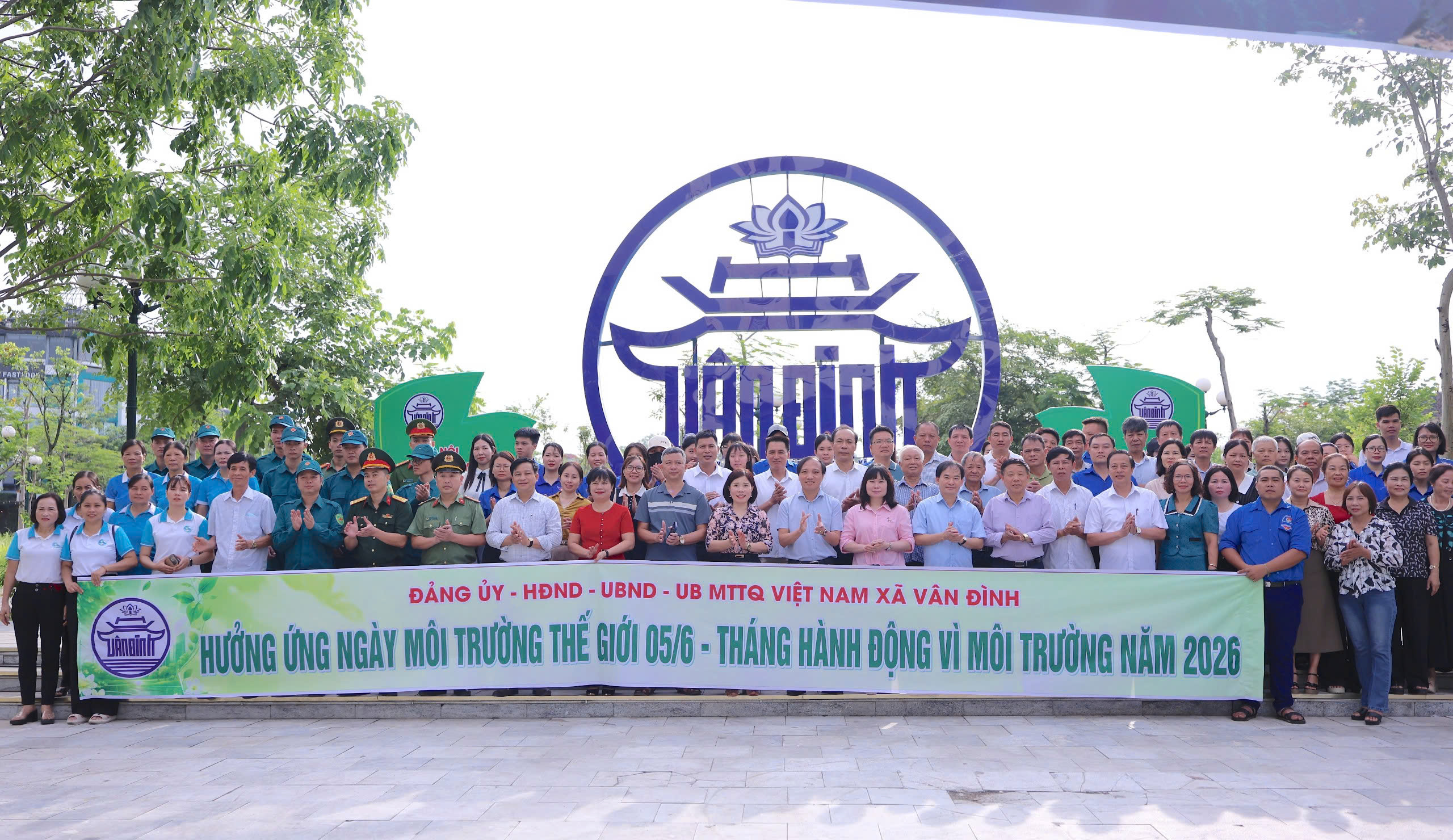 Xã Vân Đình phát động hành động xanh vì môi trường, lan tỏa trách nhiệm cộng đồng vì không khí sạch
