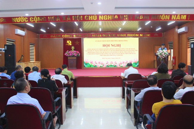 Phường Định Công siết chặt quản lý nhà chung cư, thành lập Ban Chỉ đạo và Tổ công tác kiểm tra năm 2026