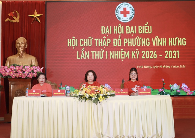 Phường Vĩnh Hưng xây dựng tổ chức Hội Chữ thập đỏ vững mạnh, lan tỏa các hoạt động nhân đạo trong nhiệm kỳ mới