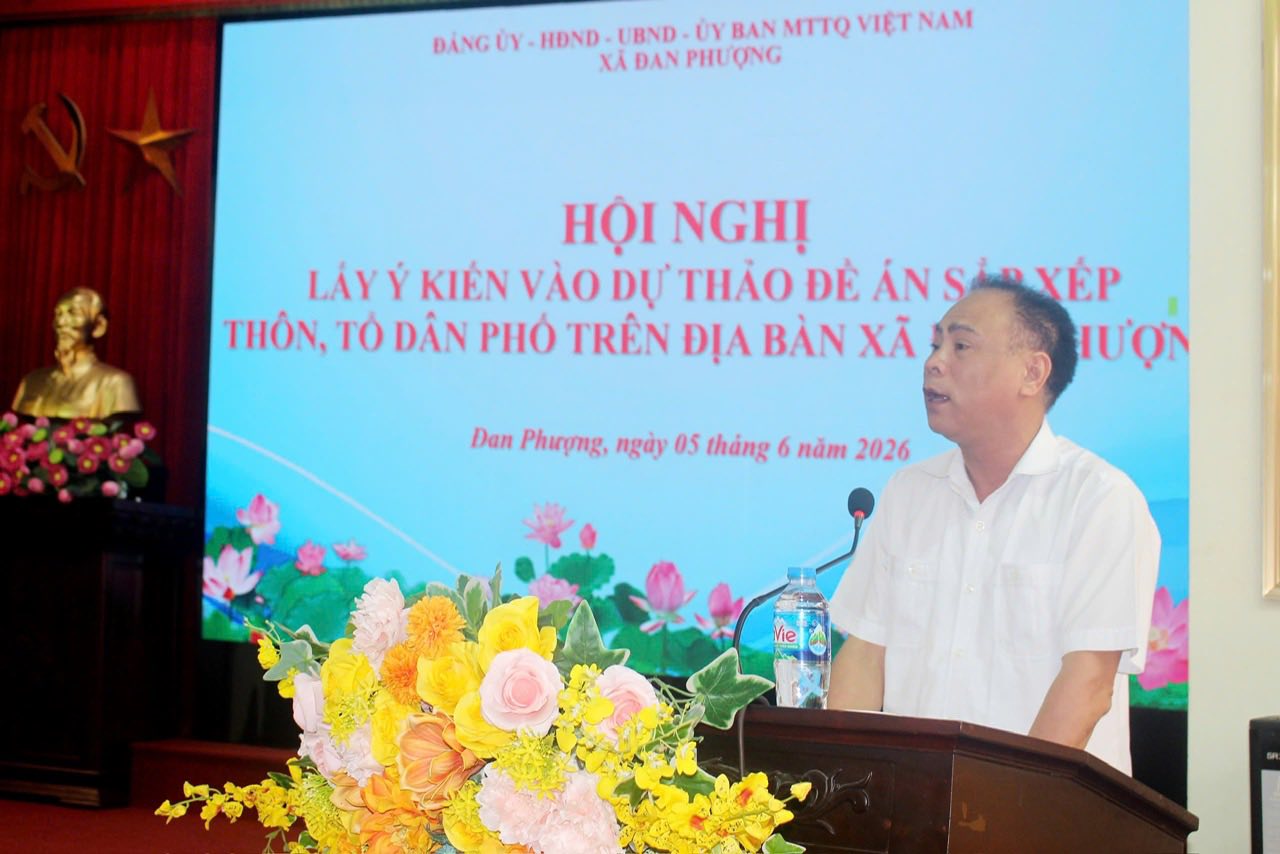 Xã Đan Phượng lấy ý kiến hoàn thiện Đề án sắp xếp thôn, tổ dân phố, tạo đồng thuận từ cơ sở