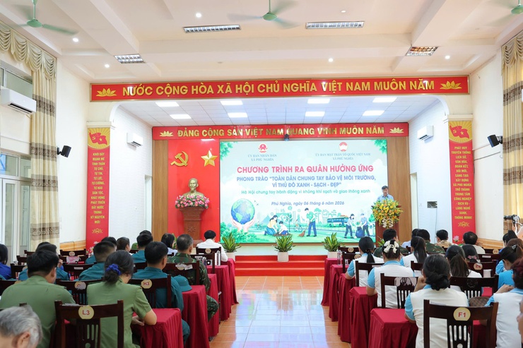 Xã Phú Nghĩa lan tỏa phong trào bảo vệ môi trường, xây dựng địa phương sáng - xanh - sạch - đẹp