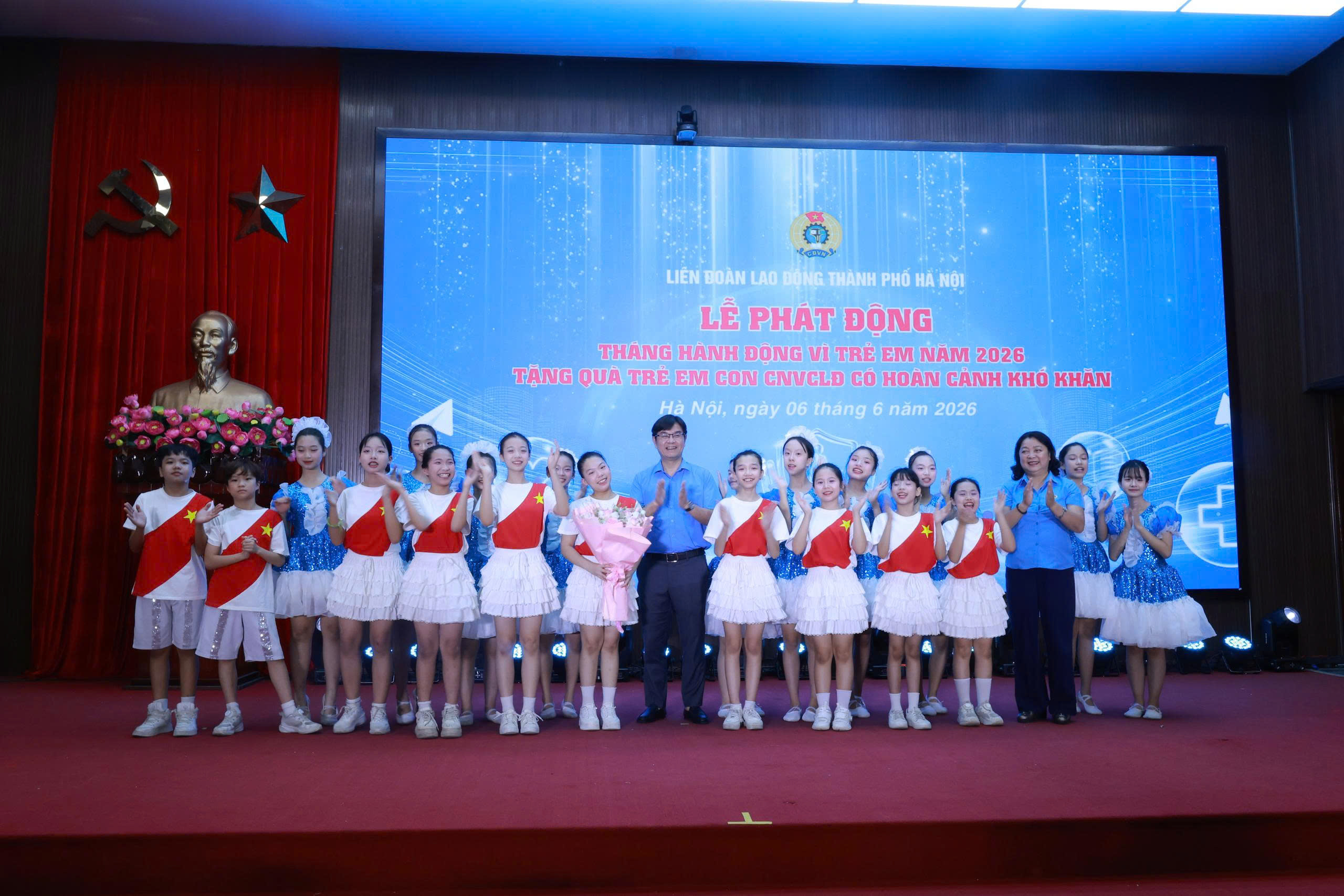 Liên đoàn Lao động thành phố Hà Nội phát động Tháng hành động vì trẻ em năm 2026