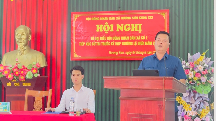 HĐND xã Hương Sơn lắng nghe tâm tư, nguyện vọng cử tri trước Kỳ họp thứ hai khóa XXI