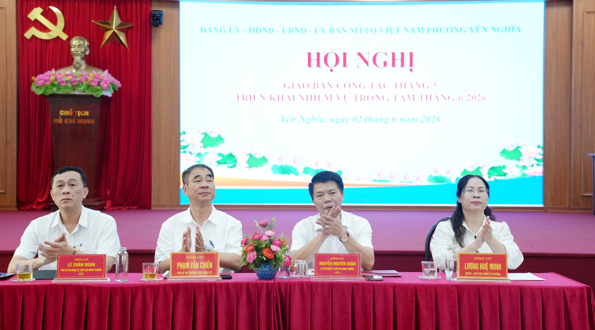 Phường Yên Nghĩa đánh giá toàn diện nhiệm vụ tháng 5, quyết liệt triển khai các nhiệm vụ trọng tâm tháng 6-2026