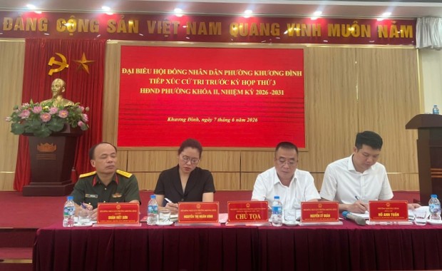 HĐND phường Khương Đình lắng nghe ý kiến cử tri, chuẩn bị cho kỳ họp thứ 3 khóa II
