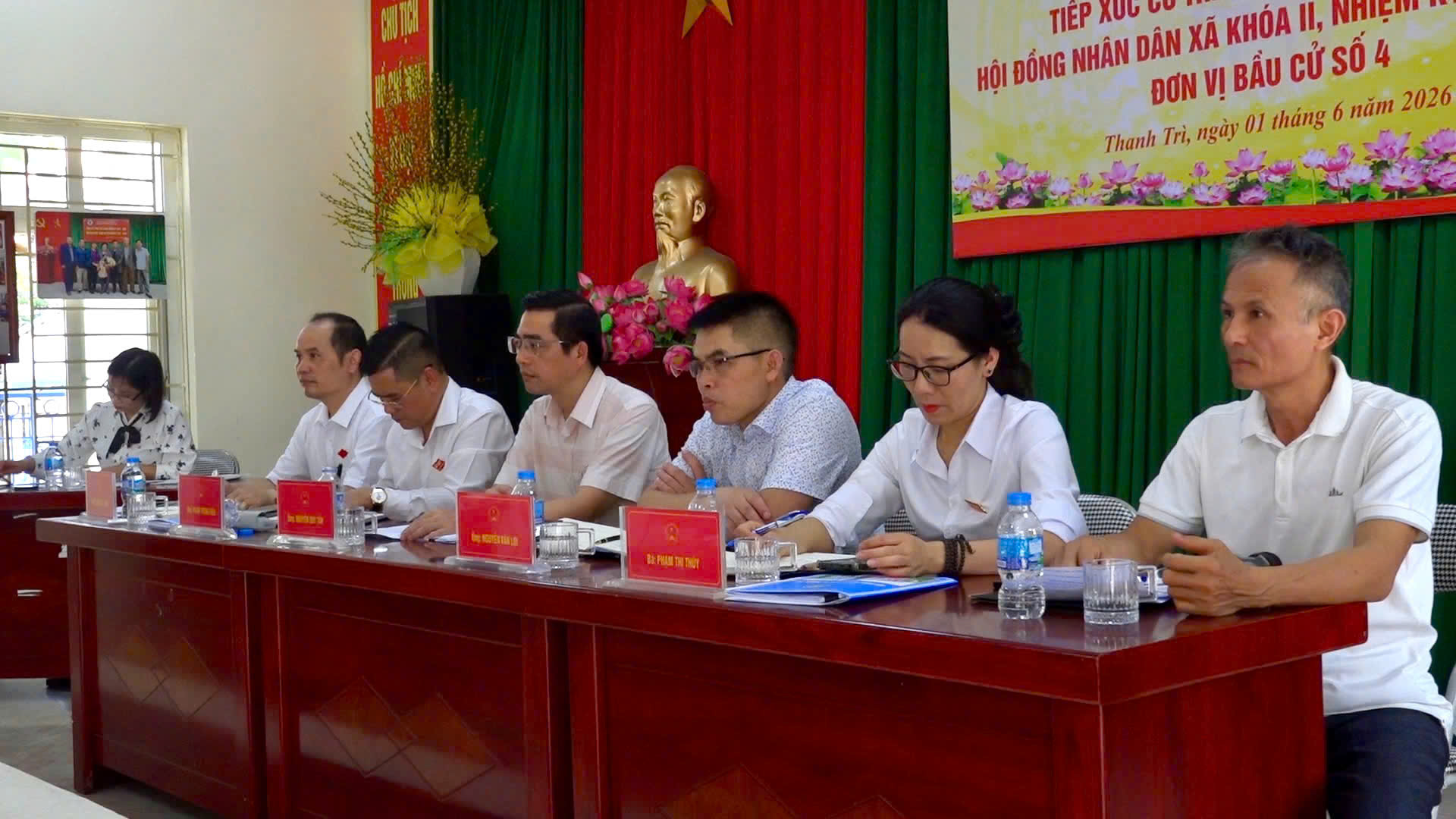 Cử tri xã Thanh Trì kiến nghị tháo gỡ những vấn đề liên quan Dự án đường Vành đai 3,5 trước kỳ họp HĐND xã