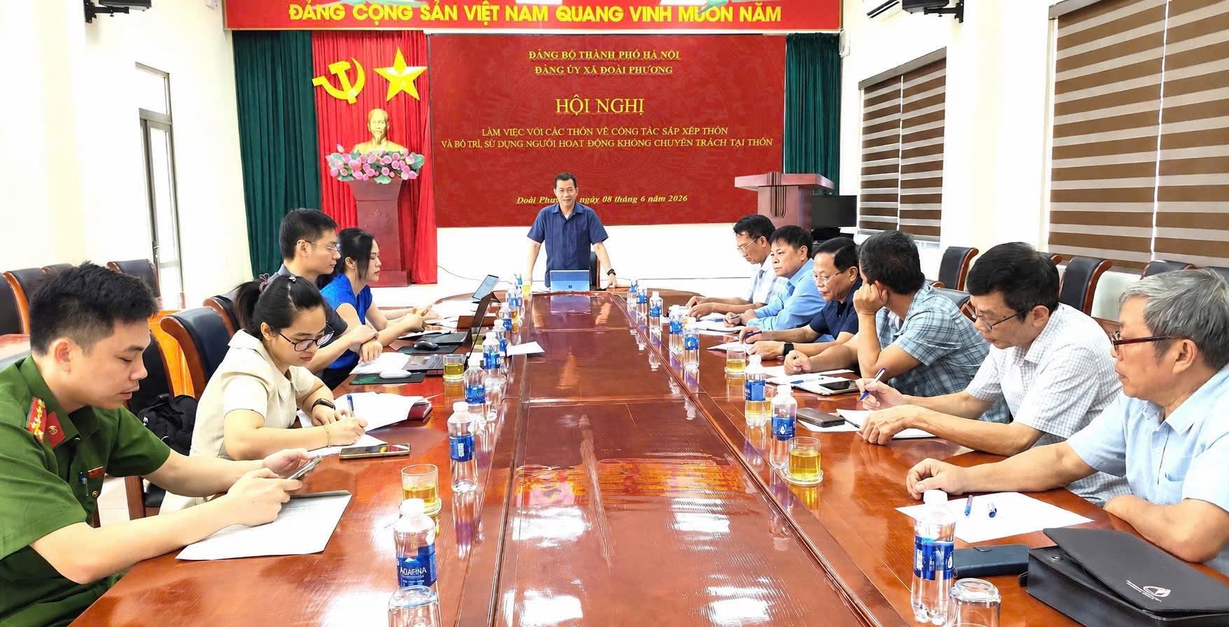 Xã Đoài Phương tăng cường đối thoại, tạo đồng thuận trong xây dựng Đề án sắp xếp thôn