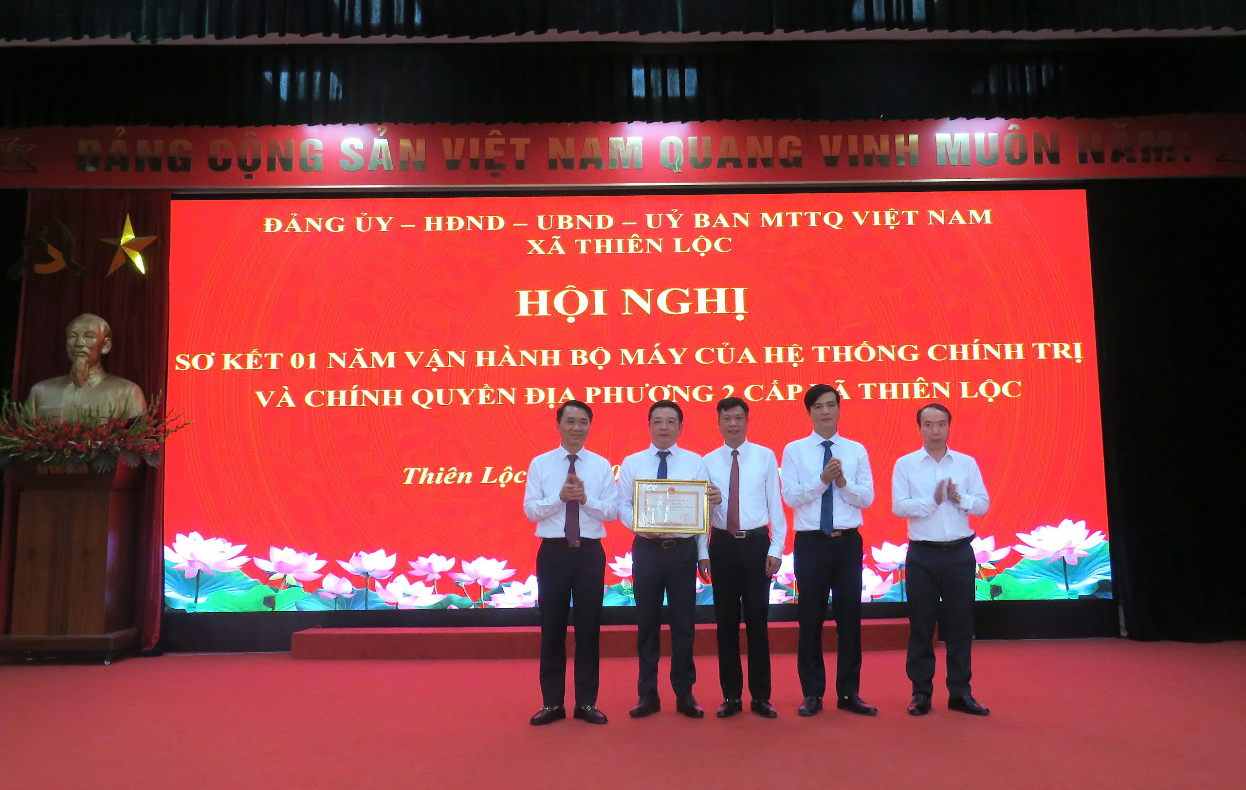 Xã Thiên Lộc phát huy hiệu quả mô hình chính quyền địa phương 2 cấp