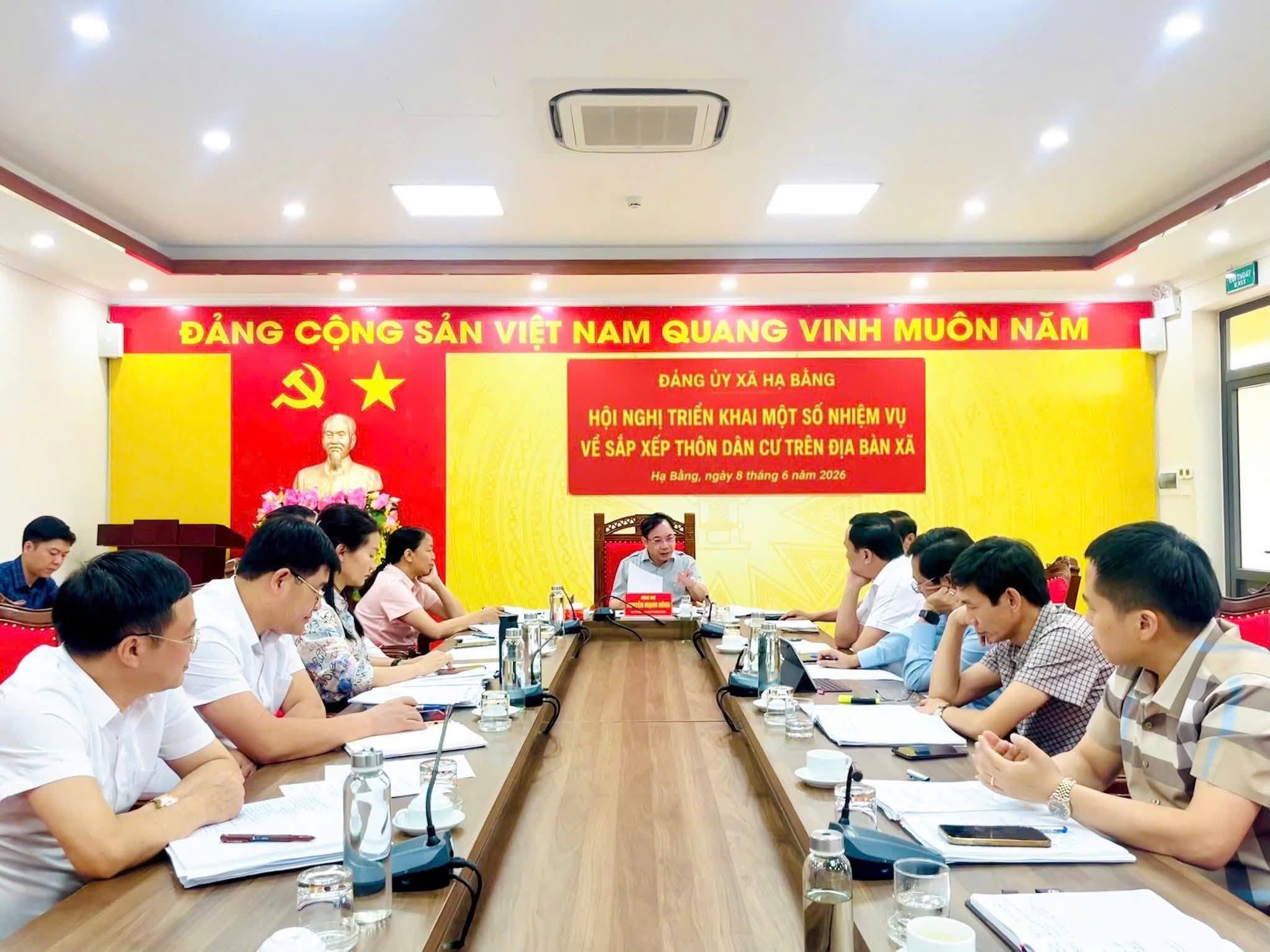 Bảo đảm công tác sắp xếp thôn dân cư trên địa bàn xã Hạ Bằng thực hiện dân chủ, công khai, minh bạch, đúng quy định