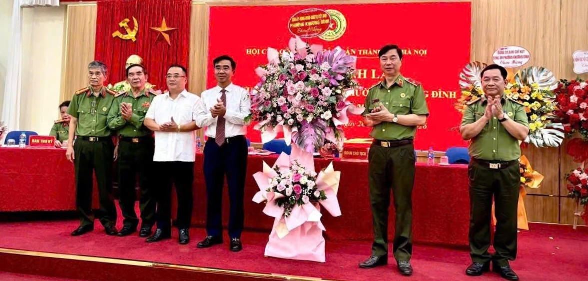 Phường Khương Đình thành lập Hội Cựu Công an nhân dân, phát huy vai trò lực lượng hưu trí giữ gìn an ninh cơ sở