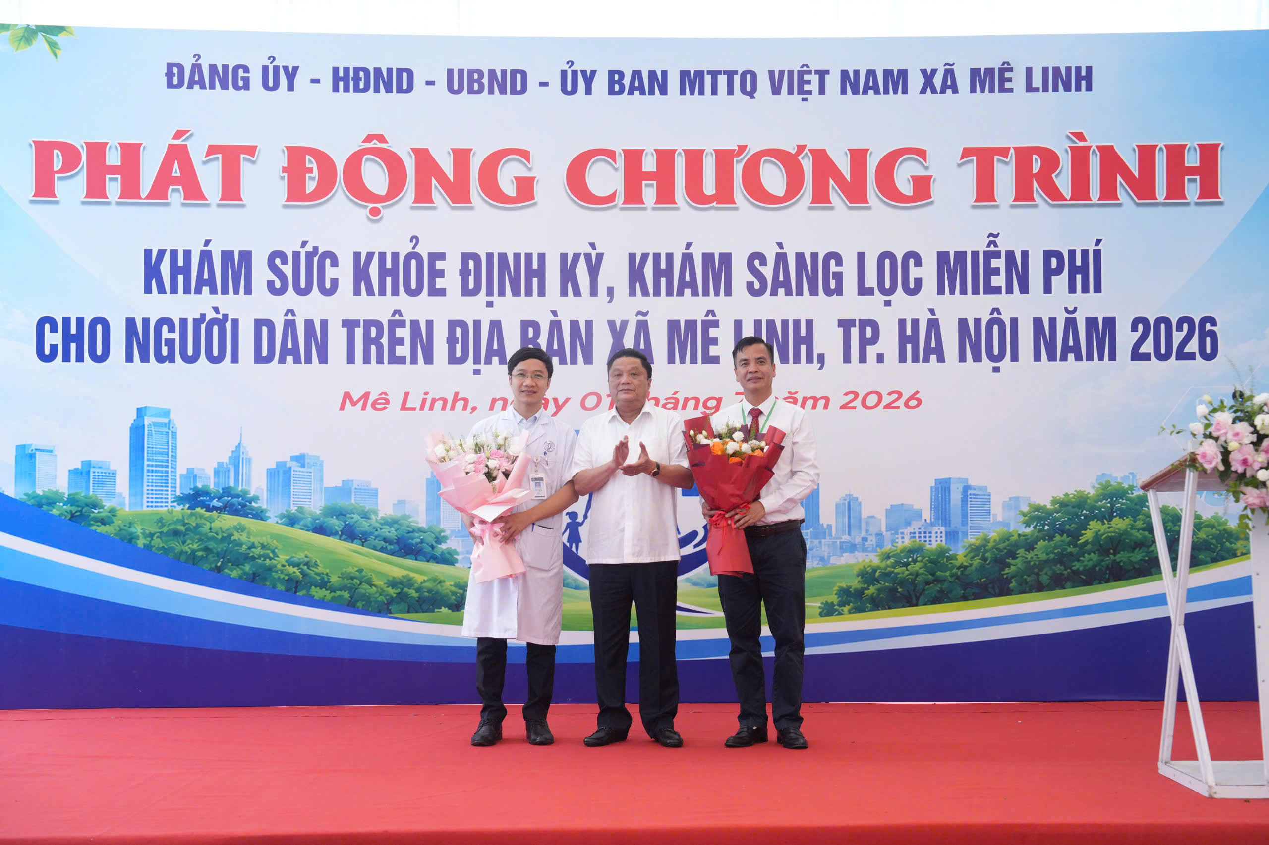Xã Mê Linh phát động chương trình khám sức khỏe miễn phí, nâng cao chất lượng chăm sóc sức khỏe nhân dân