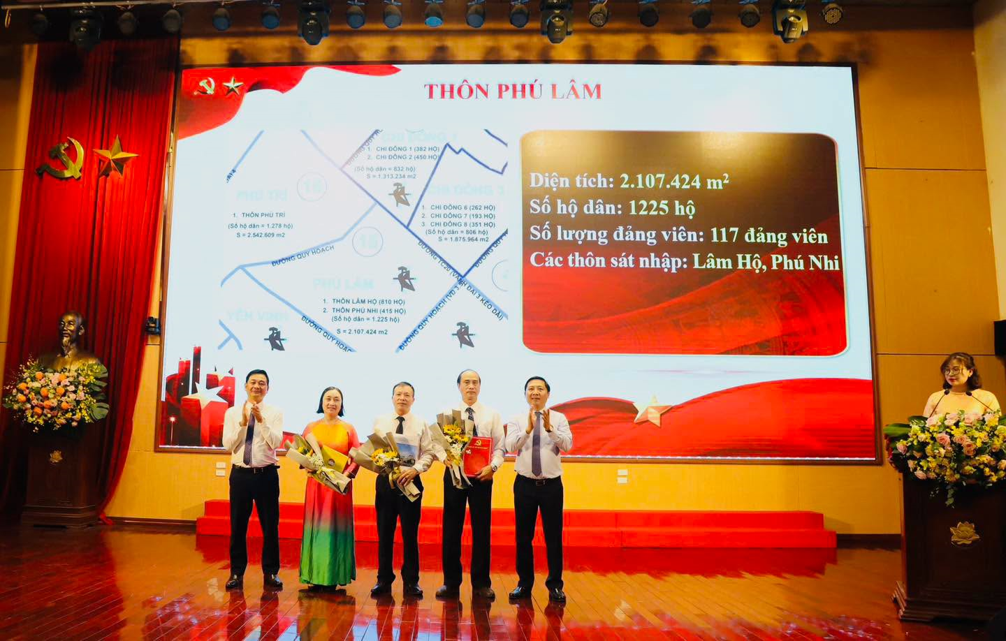Xã Quang Minh công bố bộ máy 18 thôn sau sắp xếp, kiện toàn đồng bộ hệ thống chính trị cơ sở
