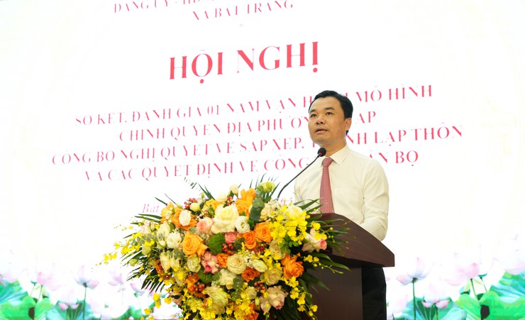 Xã Bát Tràng sơ kết một năm vận hành mô hình chính quyền địa phương hai cấp, kiện toàn tổ chức sau sắp xếp thôn