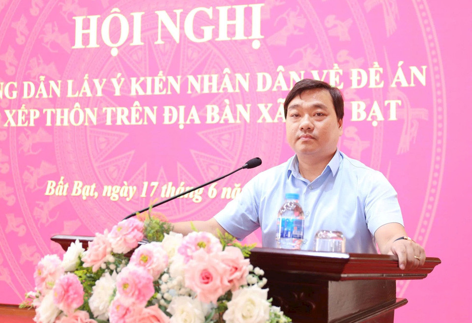 Xã Bất Bạt: Một năm vận hành mô hình chính quyền địa phương hai cấp với nhiều chuyển biến tích cực