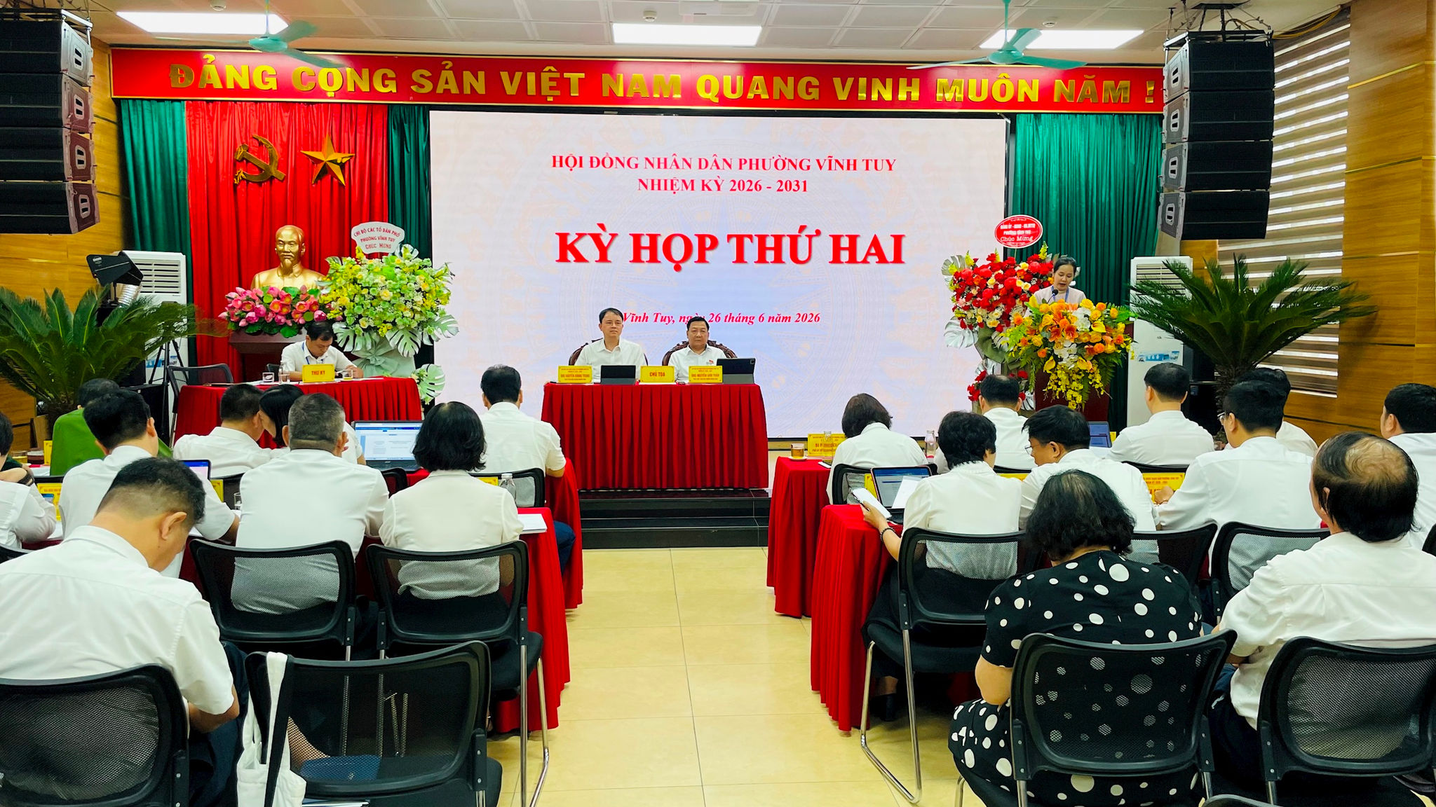 Phường Vĩnh Tuy quyết nghị nhiều nhiệm vụ trọng tâm tại Kỳ họp thứ hai HĐND phường khóa II