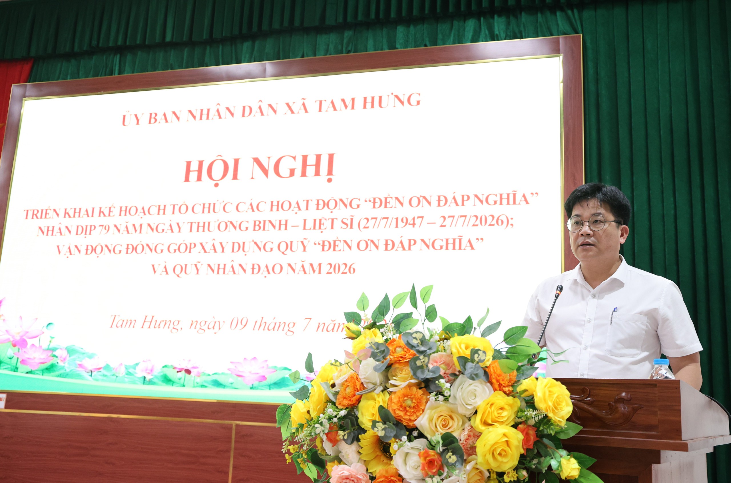 Xã Tam Hưng phát động cao điểm tri ân người có công, chung tay xây dựng Quỹ Đền ơn đáp nghĩa năm 2026