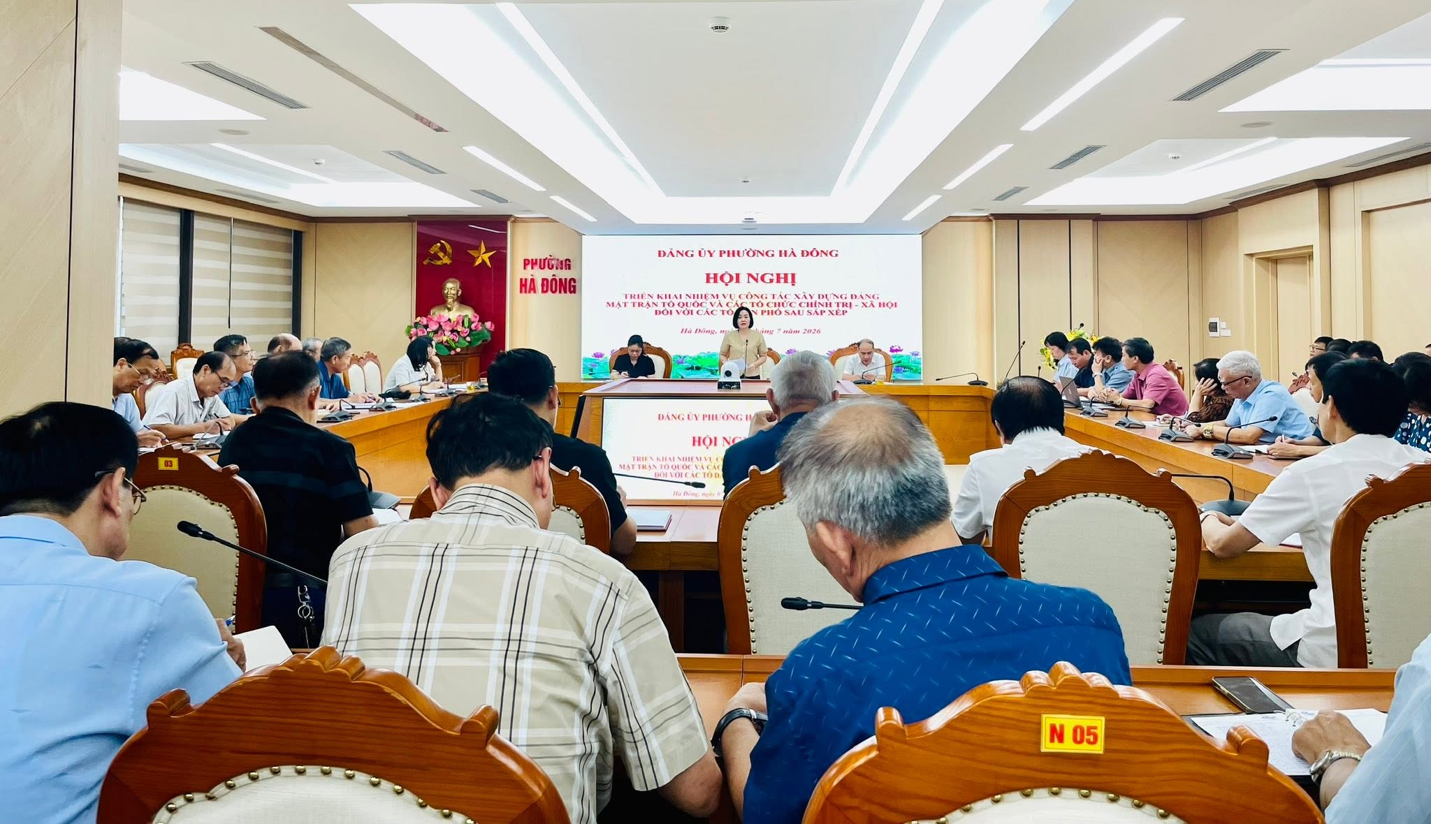 Phường Hà Đông nâng cao chất lượng hoạt động chi bộ sau sắp xếp, thống nhất triển khai nhiệm vụ xây dựng Đảng và công tác Mặt trận
