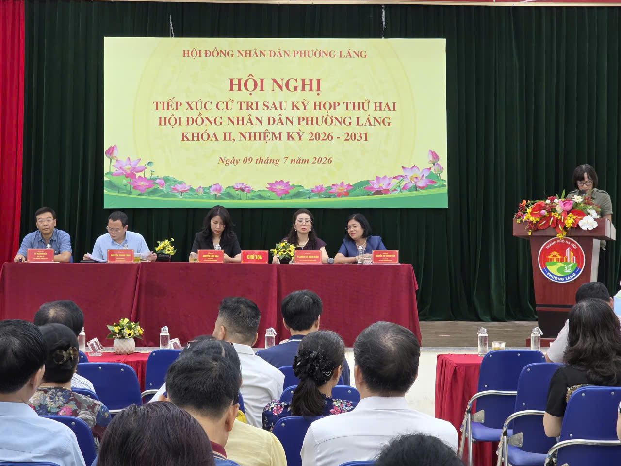 HĐND phường Láng tăng cường đối thoại với cử tri, thúc đẩy giải quyết các vấn đề dân sinh sau Kỳ họp thứ hai