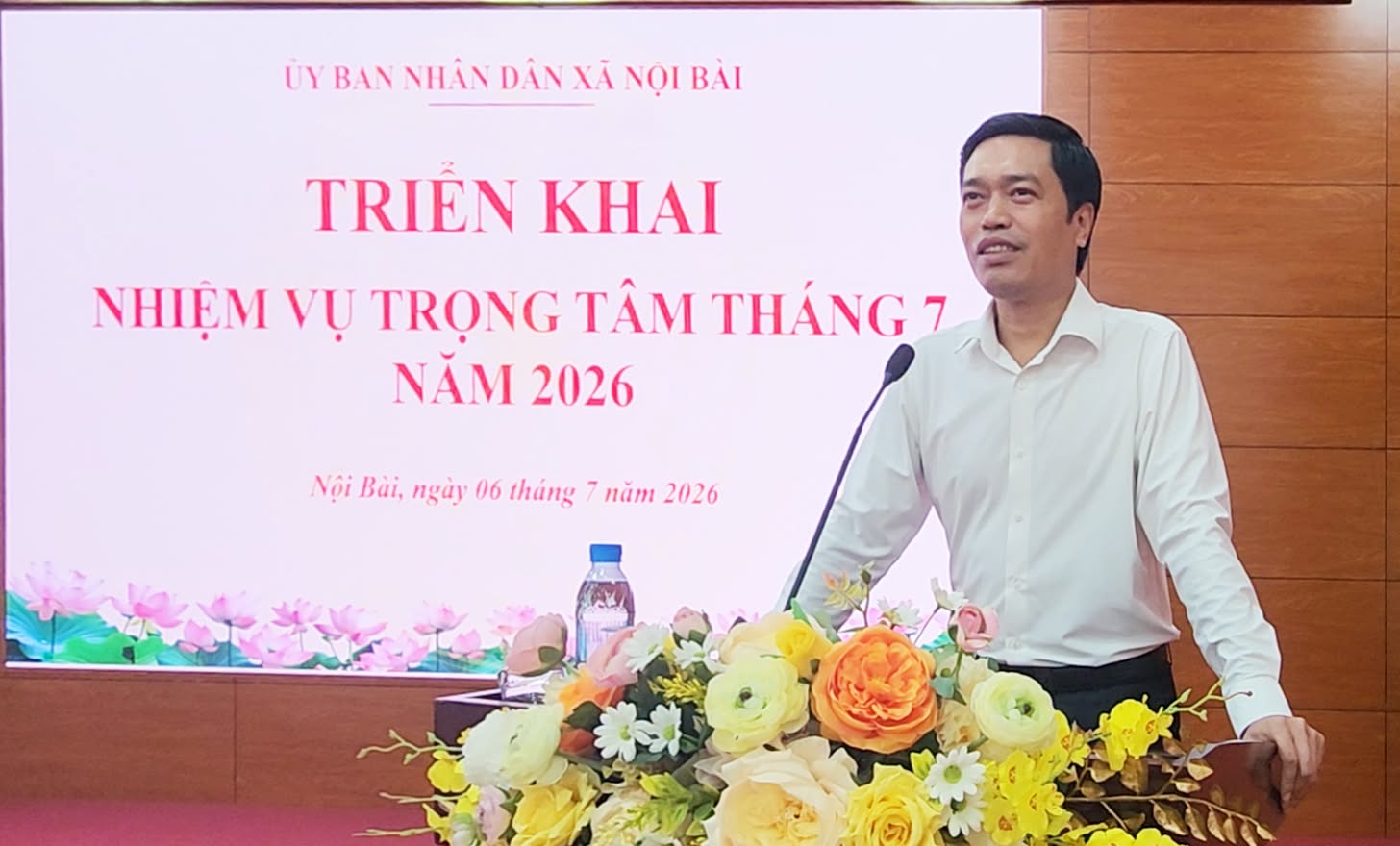 Xã Nội Bài siết chặt kỷ cương, tăng tốc thực hiện nhiệm vụ trọng tâm sau lễ chào cờ tháng 7