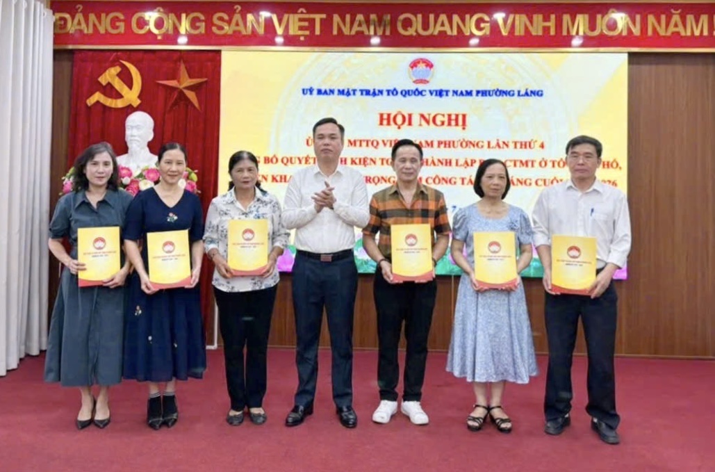 Phường Láng kiện toàn Ban Công tác Mặt trận tại 25 tổ dân phố, nâng cao hiệu quả hoạt động ở cơ sở