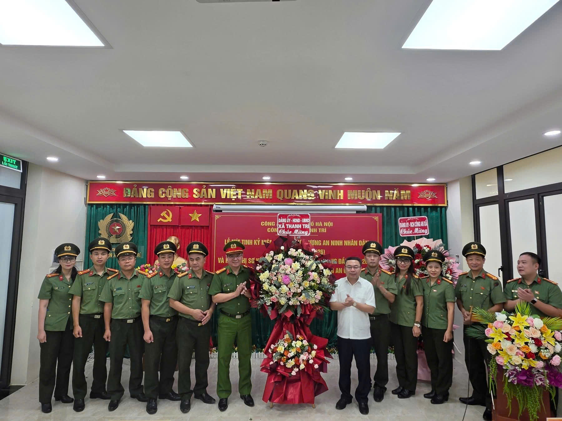 Công an xã Thanh Trì phát huy truyền thống 80 năm lực lượng An ninh nhân dân, giữ vững thế trận an ninh từ cơ sở