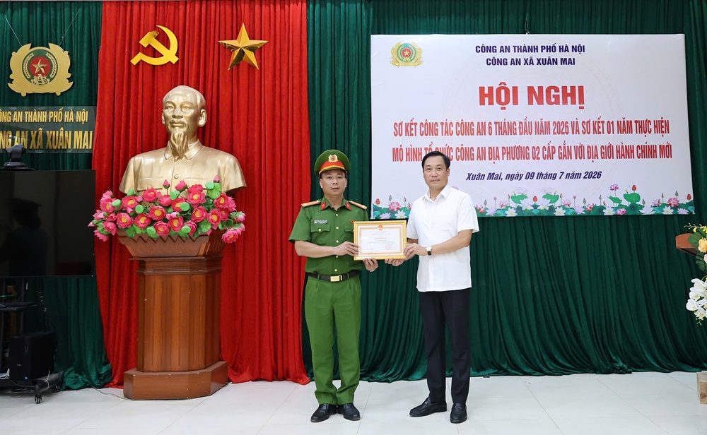 Công an xã Xuân Mai nâng cao hiệu quả bảo đảm an ninh, trật tự sau một năm vận hành mô hình chính quyền địa phương hai cấp