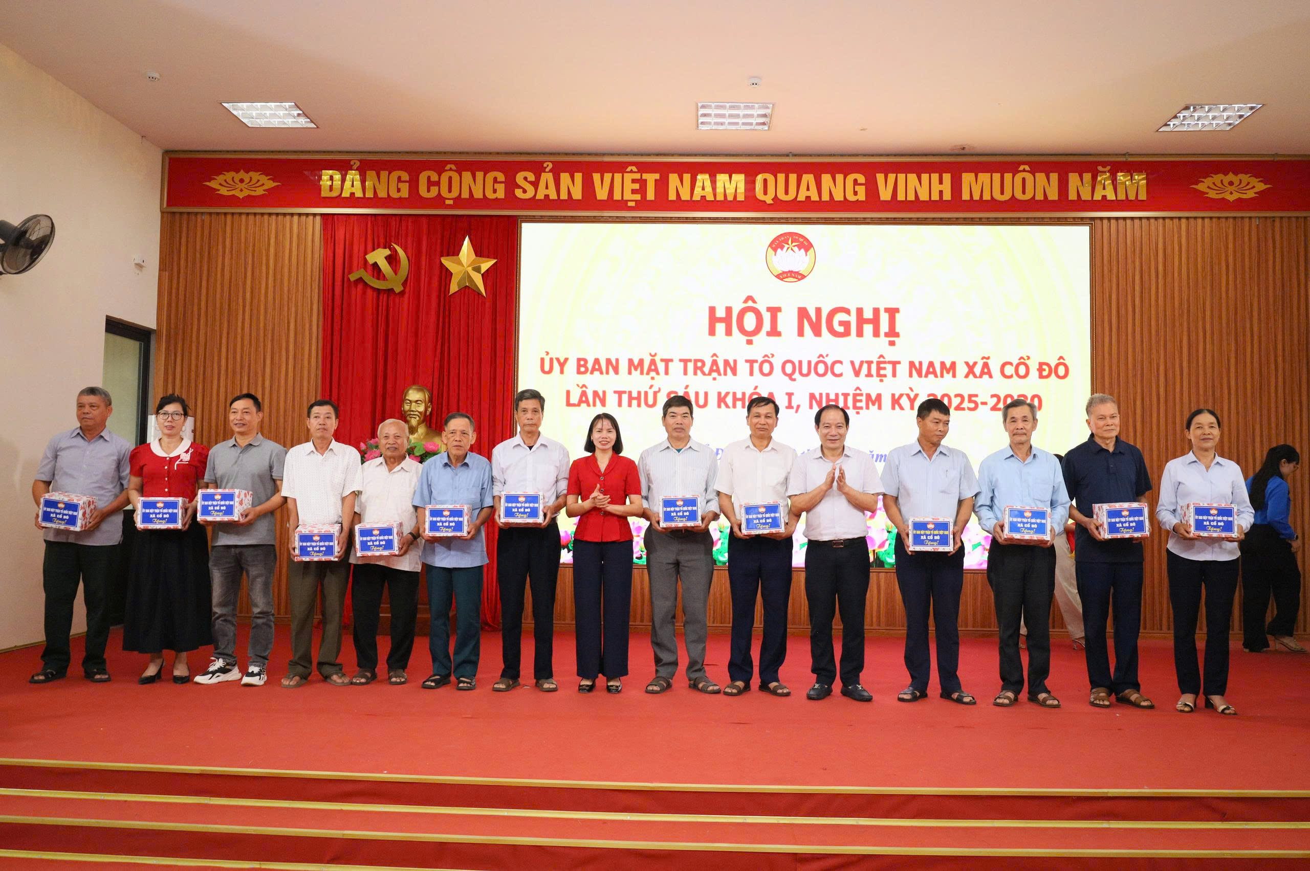 Xã Cổ Đô kiện toàn tổ chức Mặt trận sau sắp xếp thôn, phát huy sức mạnh đại đoàn kết toàn dân