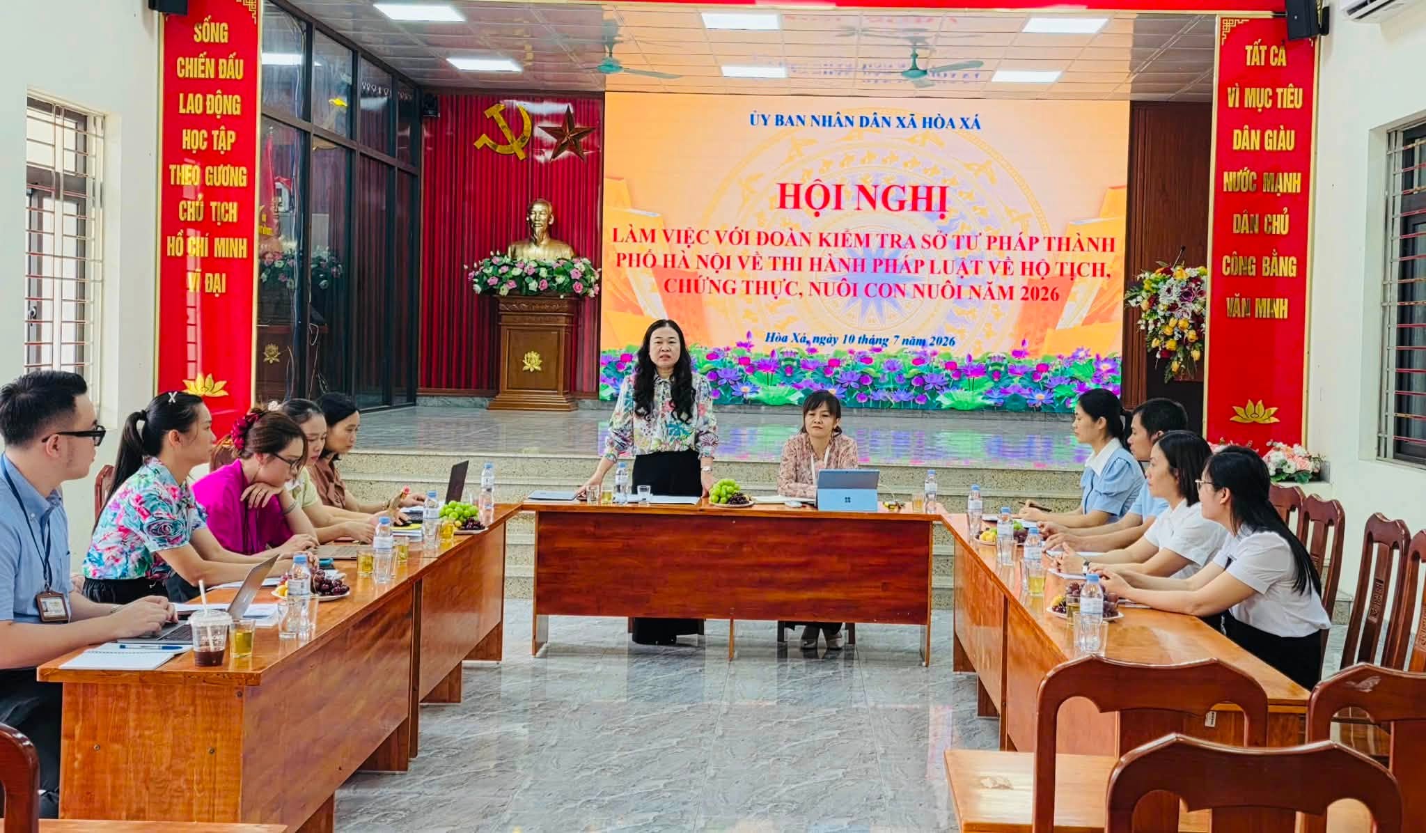 Xã Hòa Xá nâng cao hiệu quả công tác hộ tịch, chứng thực sau khi vận hành mô hình chính quyền địa phương hai cấp