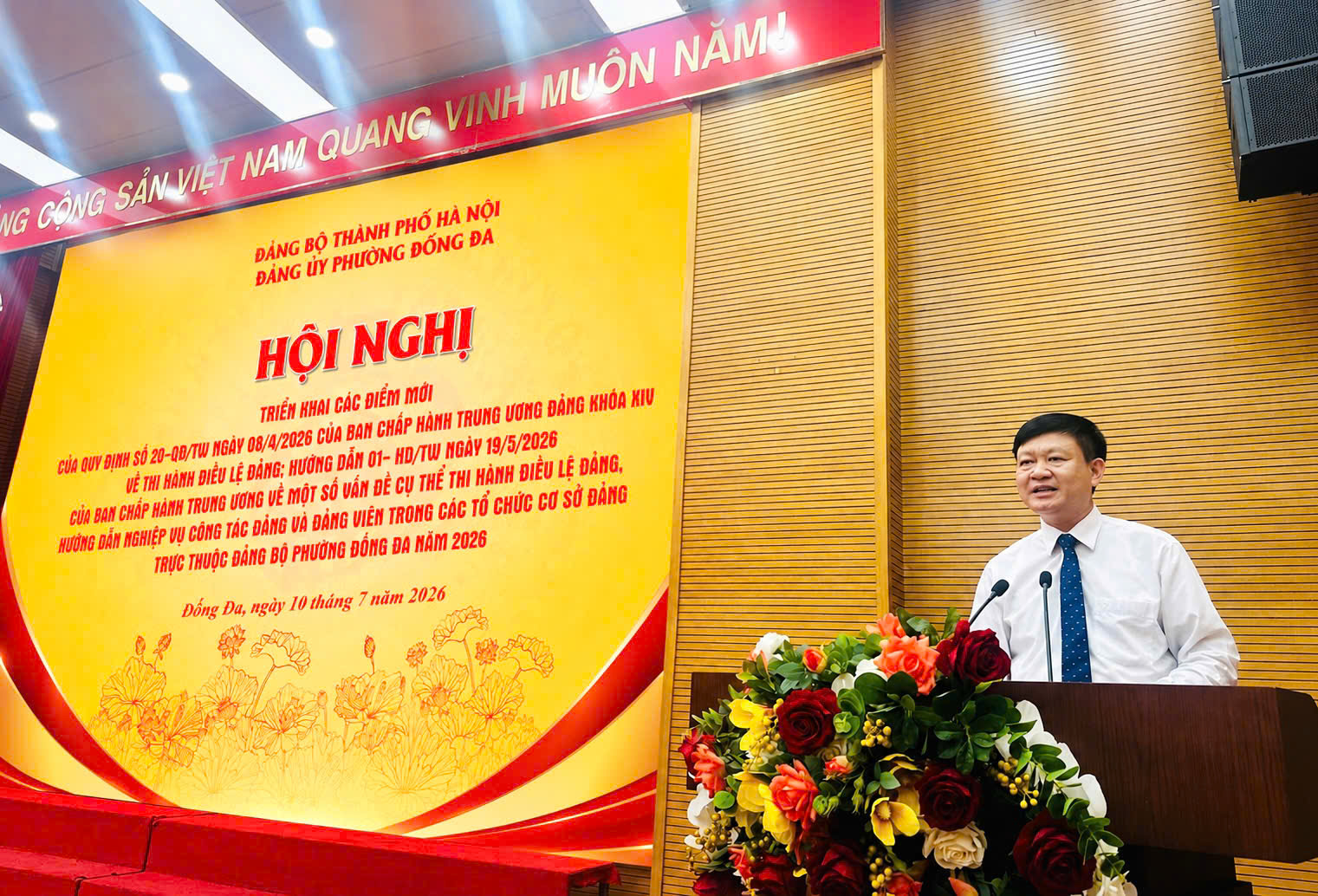Đảng ủy phường Đống Đa quán triệt quy định mới về thi hành Điều lệ Đảng, nâng cao chất lượng tổ chức cơ sở đảng