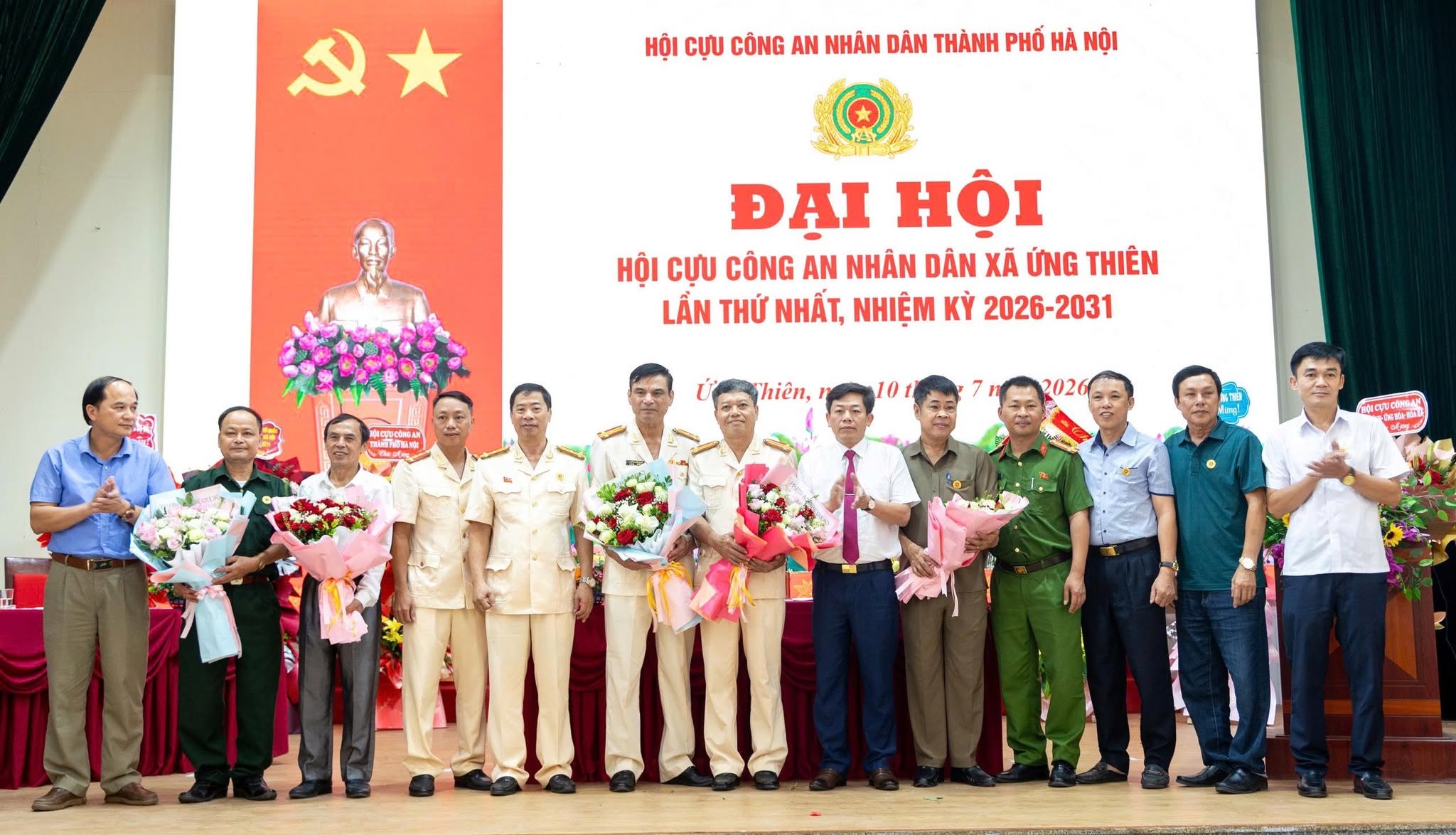 Xã Ứng Thiên thành lập Hội Cựu Công an nhân dân, phát huy vai trò lực lượng công an hưu trí trong giai đoạn mới