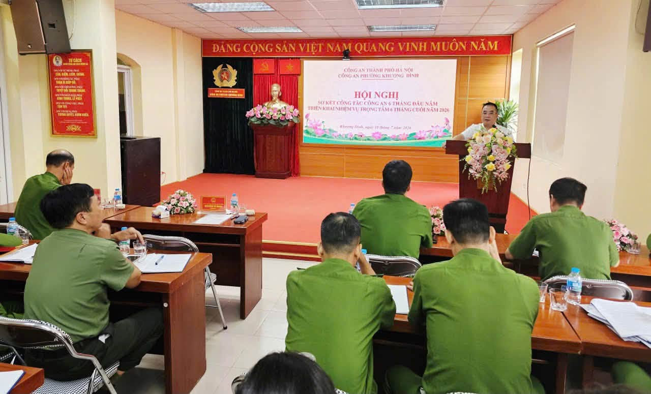 Phường Khương Đình quyết liệt giữ vững an ninh địa bàn, tạo nền tảng hoàn thành nhiệm vụ năm 2026