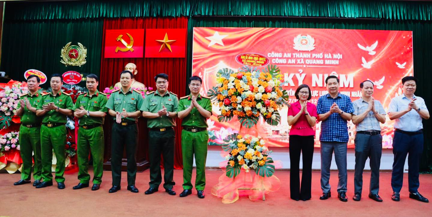 Xã Quang Minh phát huy truyền thống 80 năm lực lượng An ninh nhân dân, nâng cao năng lực bảo vệ an ninh trong giai đoạn mới