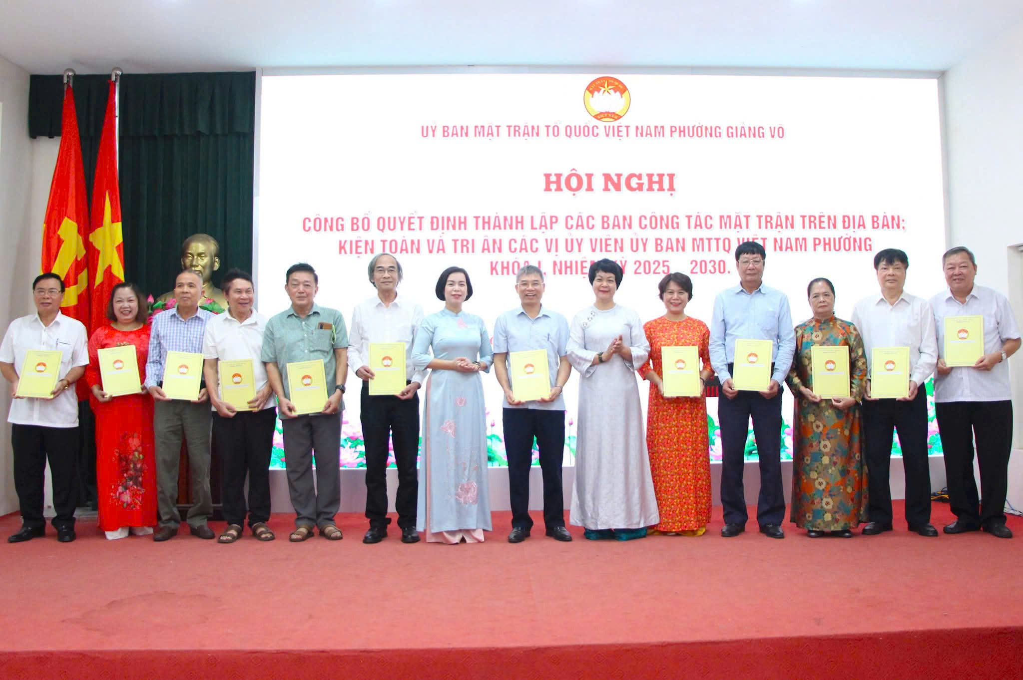 Phường Giảng Võ kiện toàn hệ thống Mặt trận ở cơ sở, phát huy sức mạnh đoàn kết trong giai đoạn phát triển mới