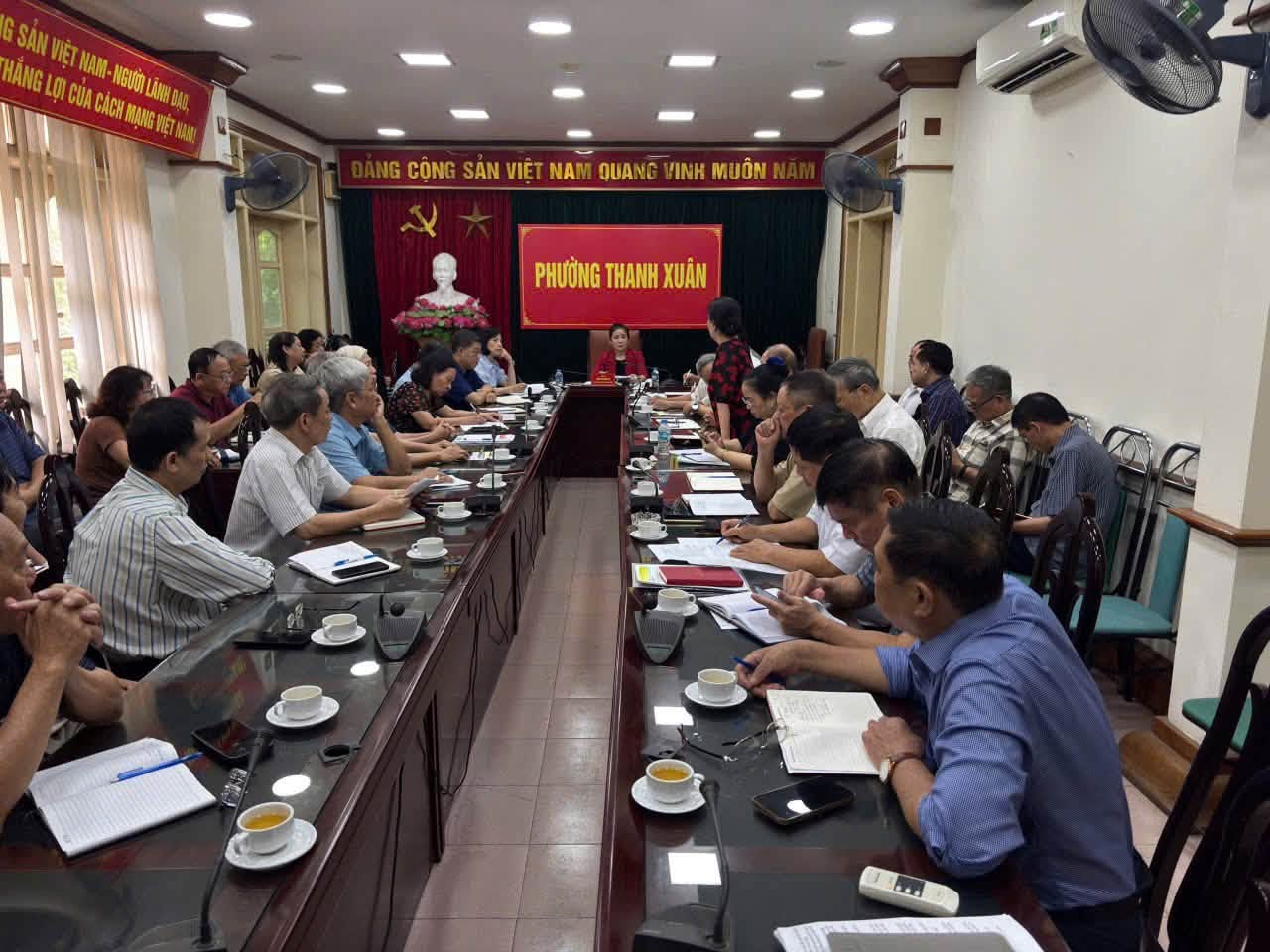 Đảng ủy phường Thanh Xuân nâng cao chất lượng hoạt động chi bộ khu dân cư sau kiện toàn tổ chức