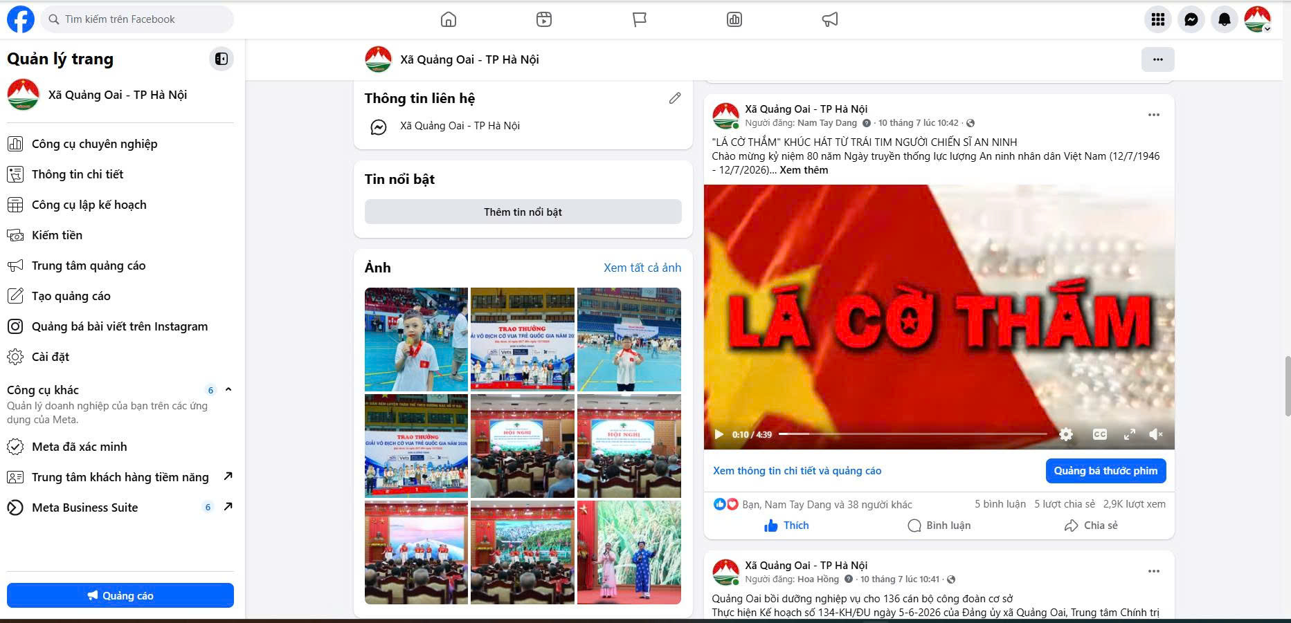 Xã Quảng Oai đổi mới công tác tuyên truyền trên nền tảng số, tạo đồng thuận xã hội và nâng cao hiệu quả quản trị địa phương