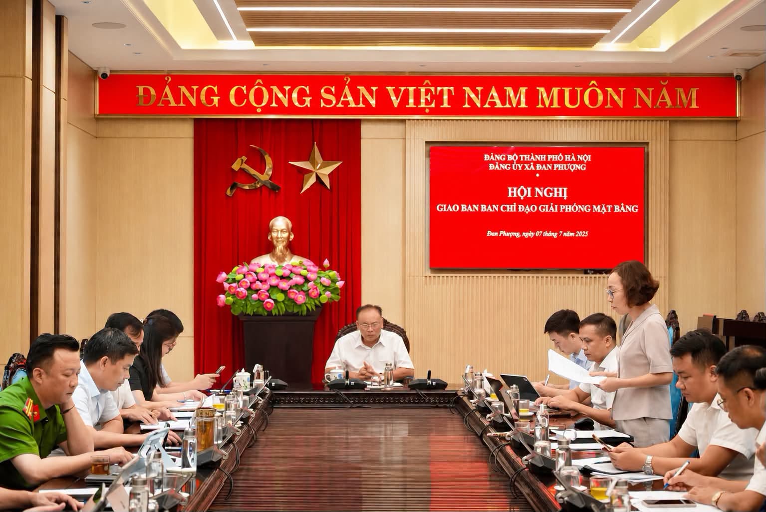 Xã Đan Phượng quyết liệt tháo gỡ điểm nghẽn giải phóng mặt bằng, tạo động lực thúc đẩy các dự án trọng điểm