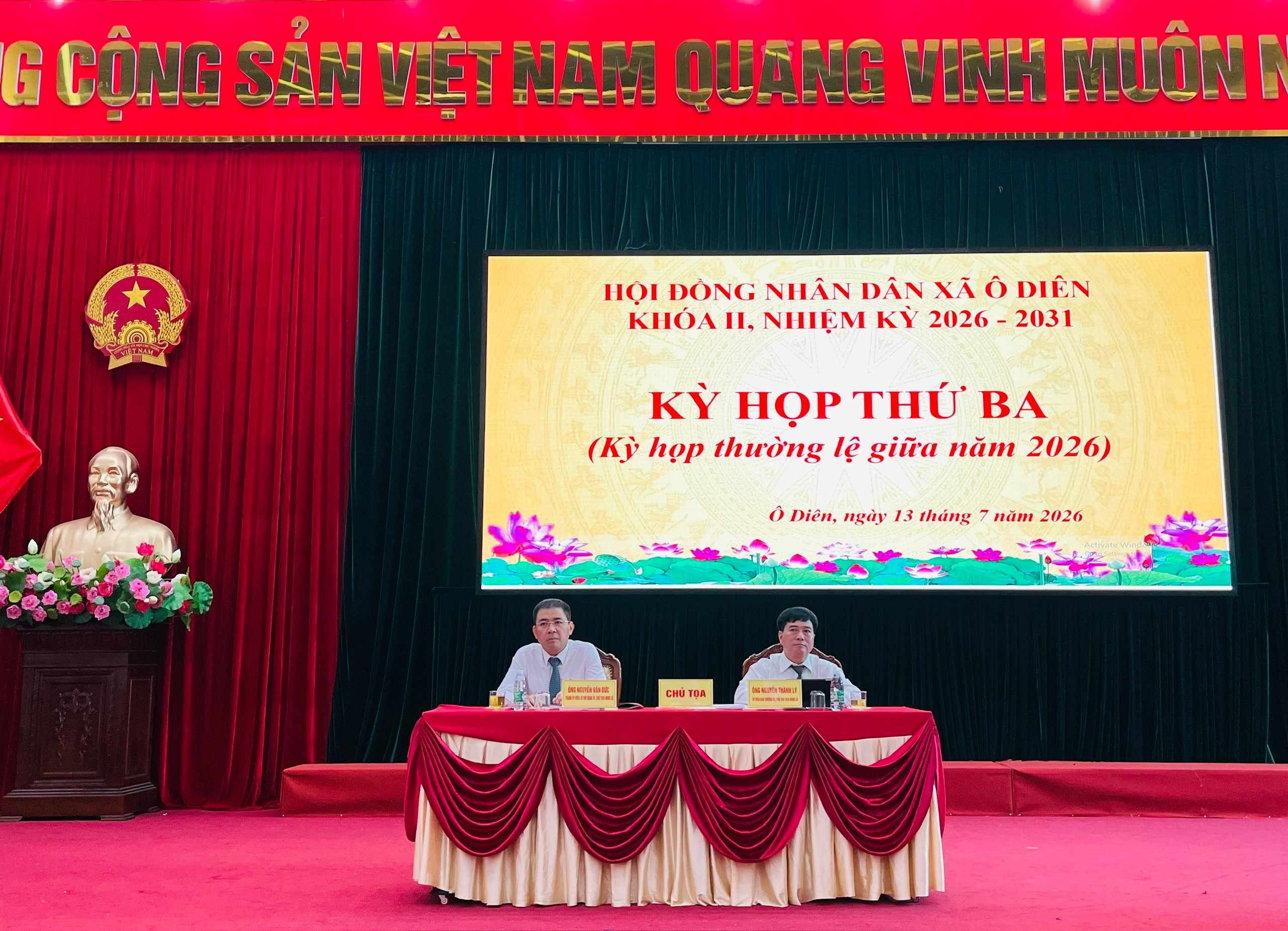 Xã Ô Diên thông qua nhiều nghị quyết quan trọng, định hướng phát triển kinh tế - xã hội giai đoạn 2026-2030