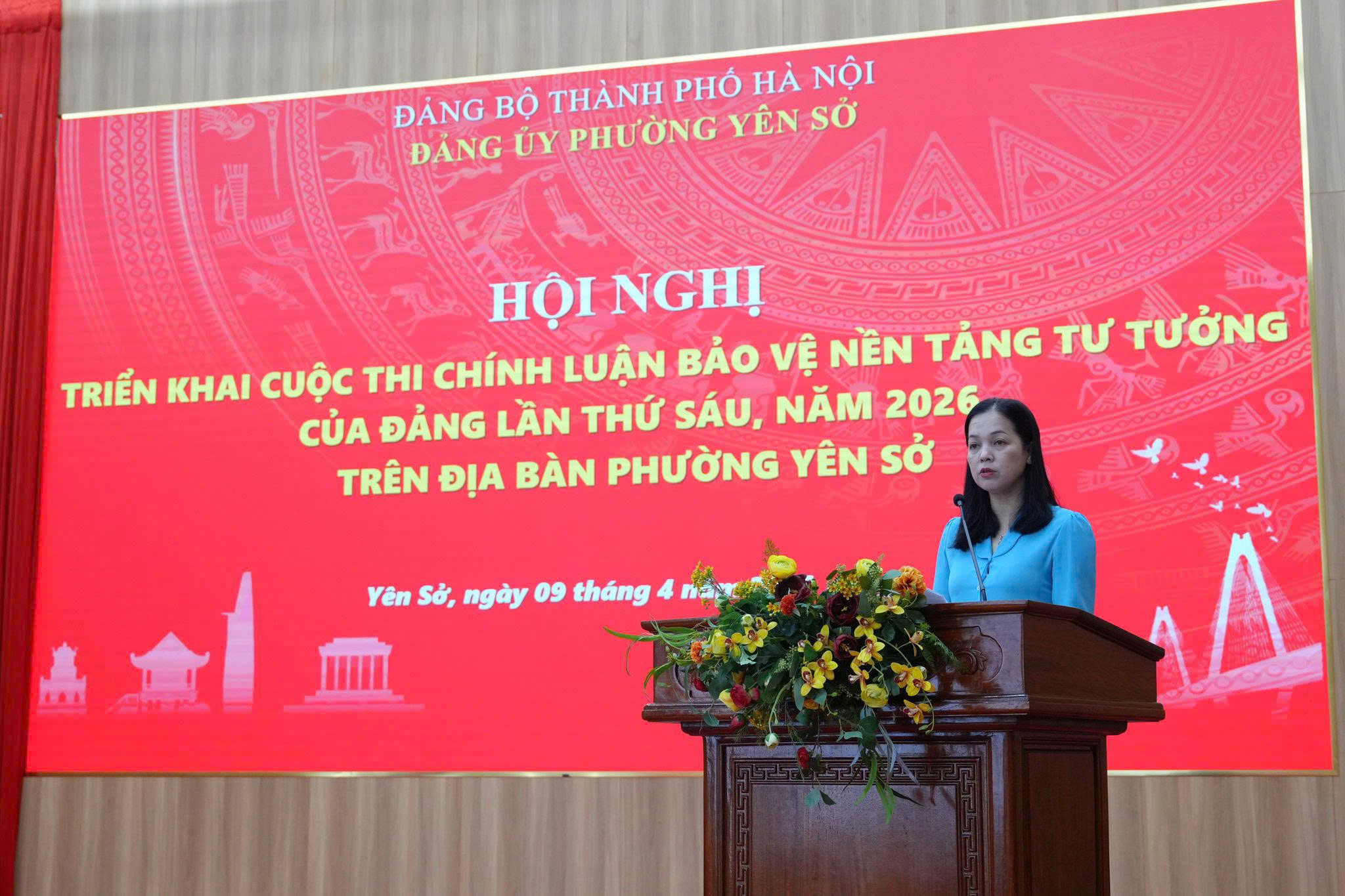 Phường Yên Sở phát động Cuộc thi chính luận bảo vệ nền tảng tư tưởng của Đảng lần thứ Sáu, lan tỏa trách nhiệm bảo vệ nền tảng tư tưởng của Đảng trong toàn Đảng bộ