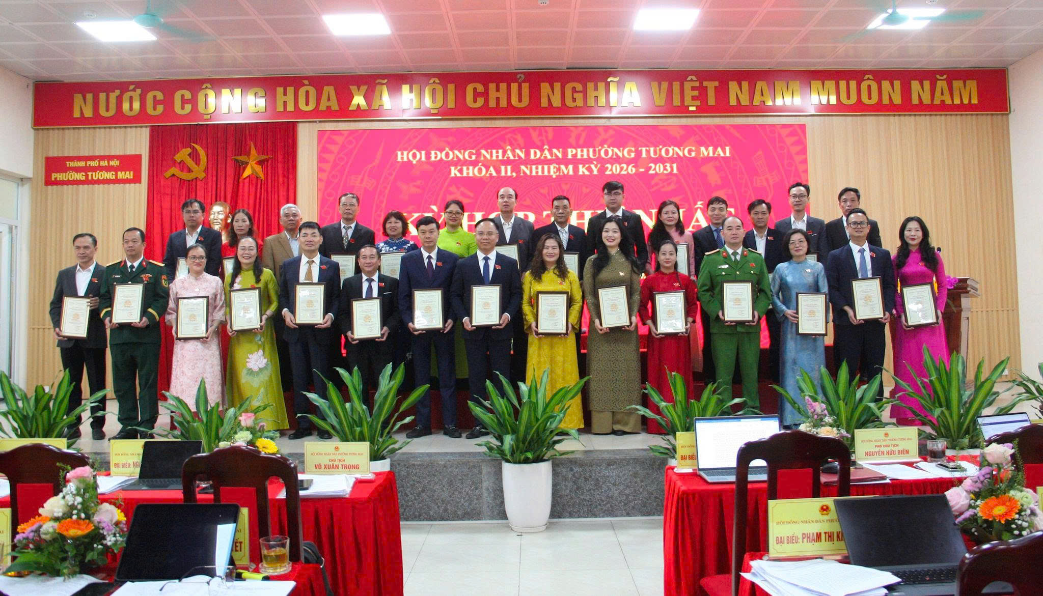 HĐND phường Tương Mai kiện toàn bộ máy lãnh đạo, tạo nền tảng cho nhiệm kỳ phát triển 2026-2031
