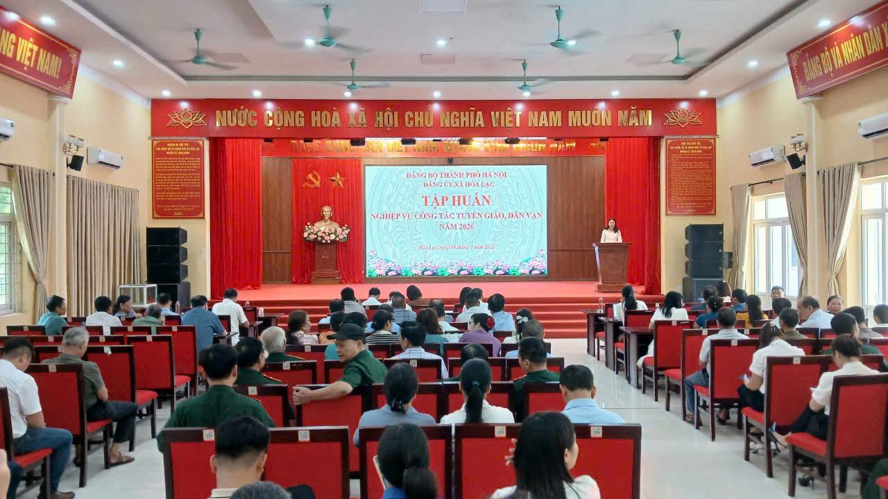 Xã Hòa Lạc nâng cao năng lực đội ngũ tuyên giáo, dân vận, đáp ứng yêu cầu nhiệm vụ trong giai đoạn mới