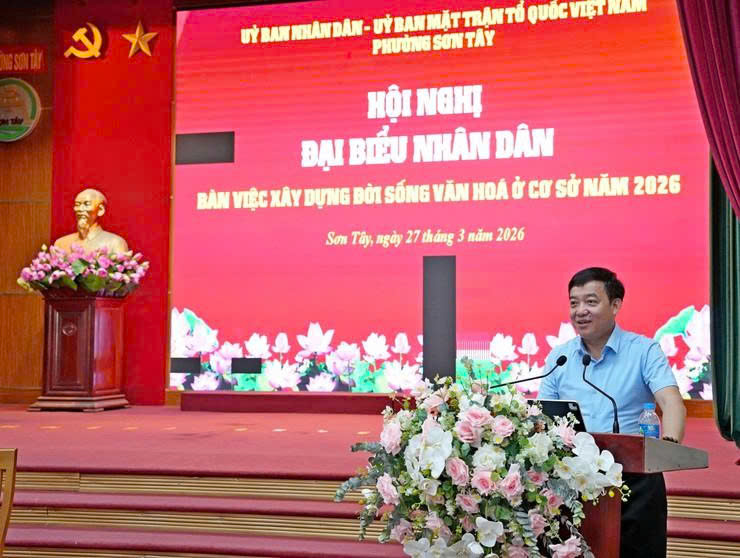 Phường Sơn Tây phát huy dân chủ cơ sở, thống nhất giải pháp xây dựng đời sống văn hóa trong cộng đồng dân cư