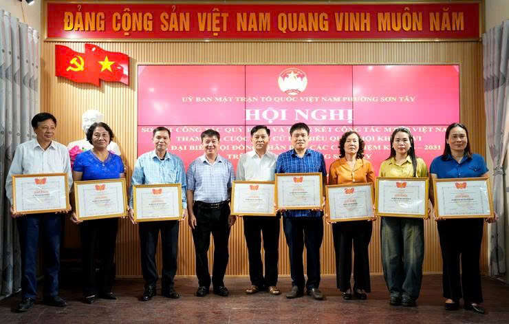Phường Sơn Tây: Mặt trận phát huy vai trò nòng cốt trong xây dựng khối đại đoàn kết và tổ chức thành công cuộc bầu cử