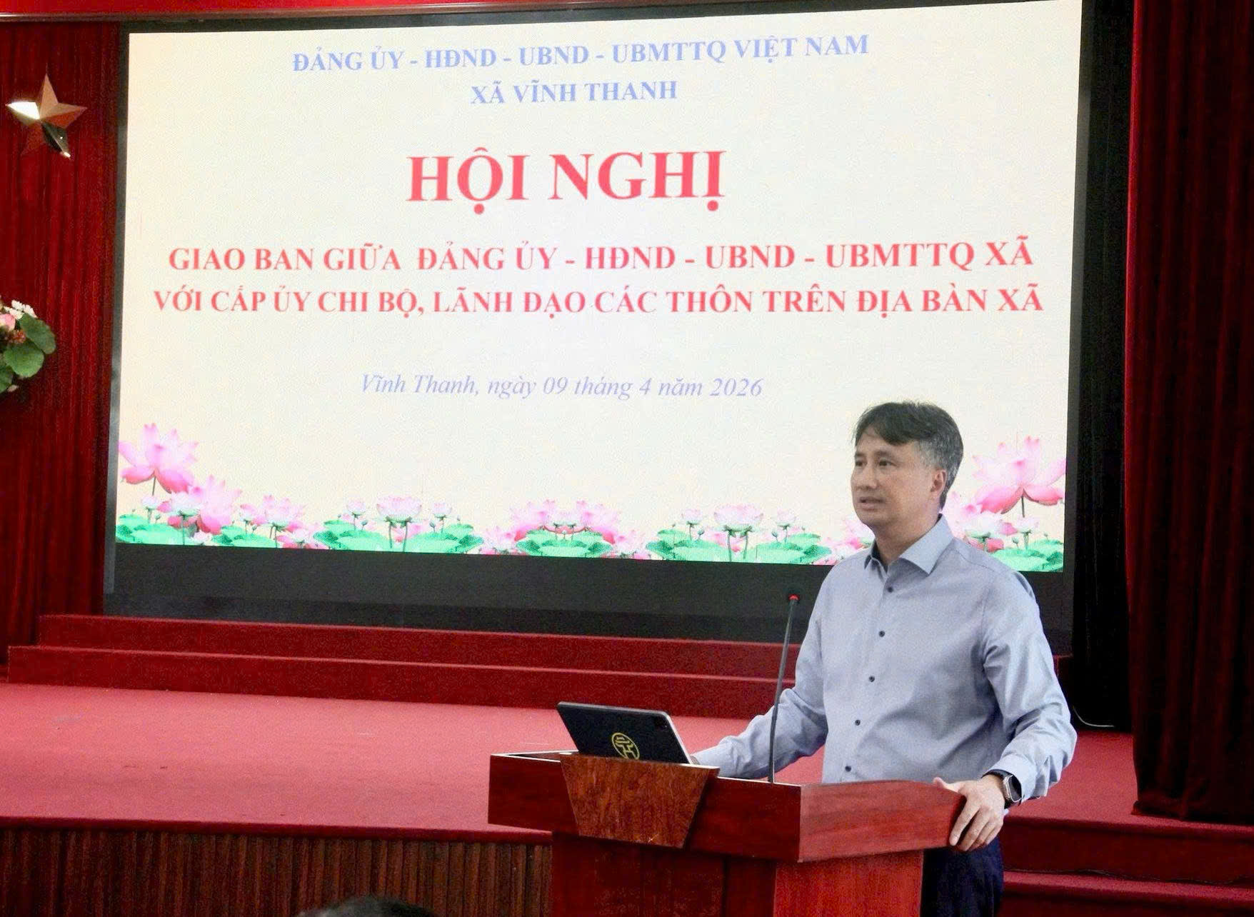 Xã Vĩnh Thanh tăng cường đối thoại từ cơ sở, tháo gỡ khó khăn trong thực hiện nhiệm vụ chính trị và phát triển địa phương