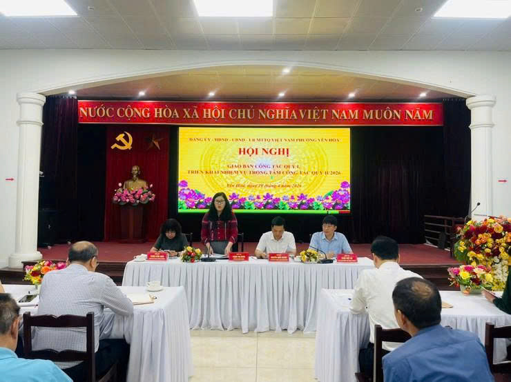 Phường Yên Hòa thống nhất giải pháp tăng tốc quý II, quyết tâm hoàn thành các mục tiêu phát triển năm 2026