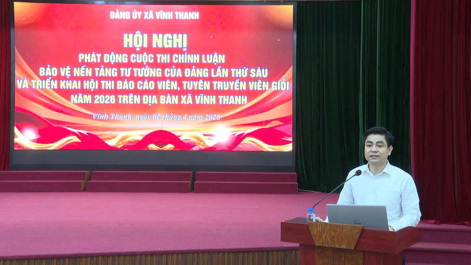 Xã Vĩnh Thanh phát động Cuộc thi chính luận bảo vệ nền tảng tư tưởng của Đảng, tăng cường bảo vệ nền tảng tư tưởng của Đảng từ cơ sở