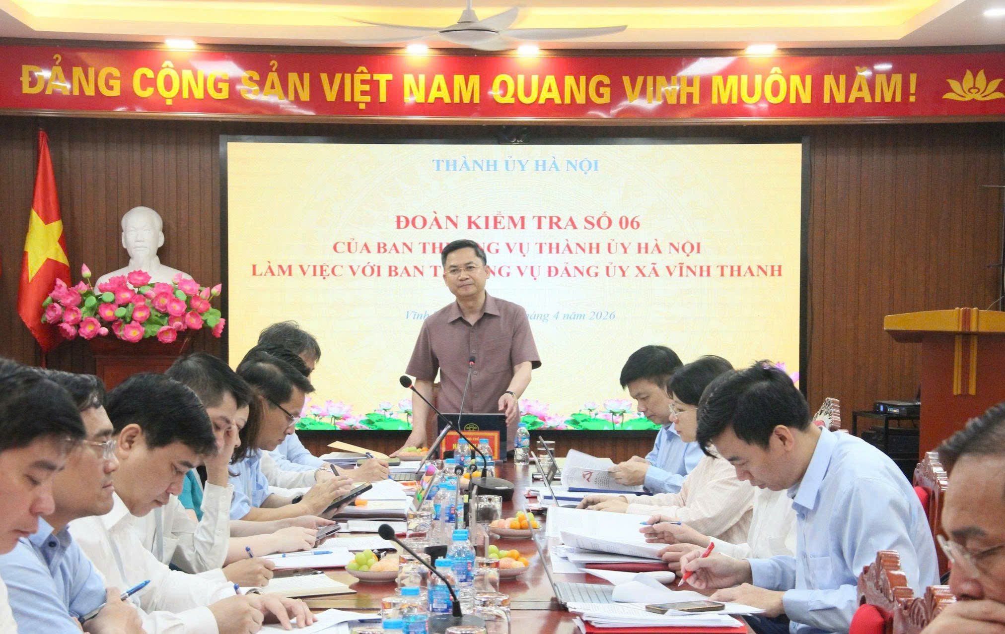 Đảng ủy xã Vĩnh Thanh đẩy mạnh quản trị số, nâng cao chất lượng thực thi nghị quyết