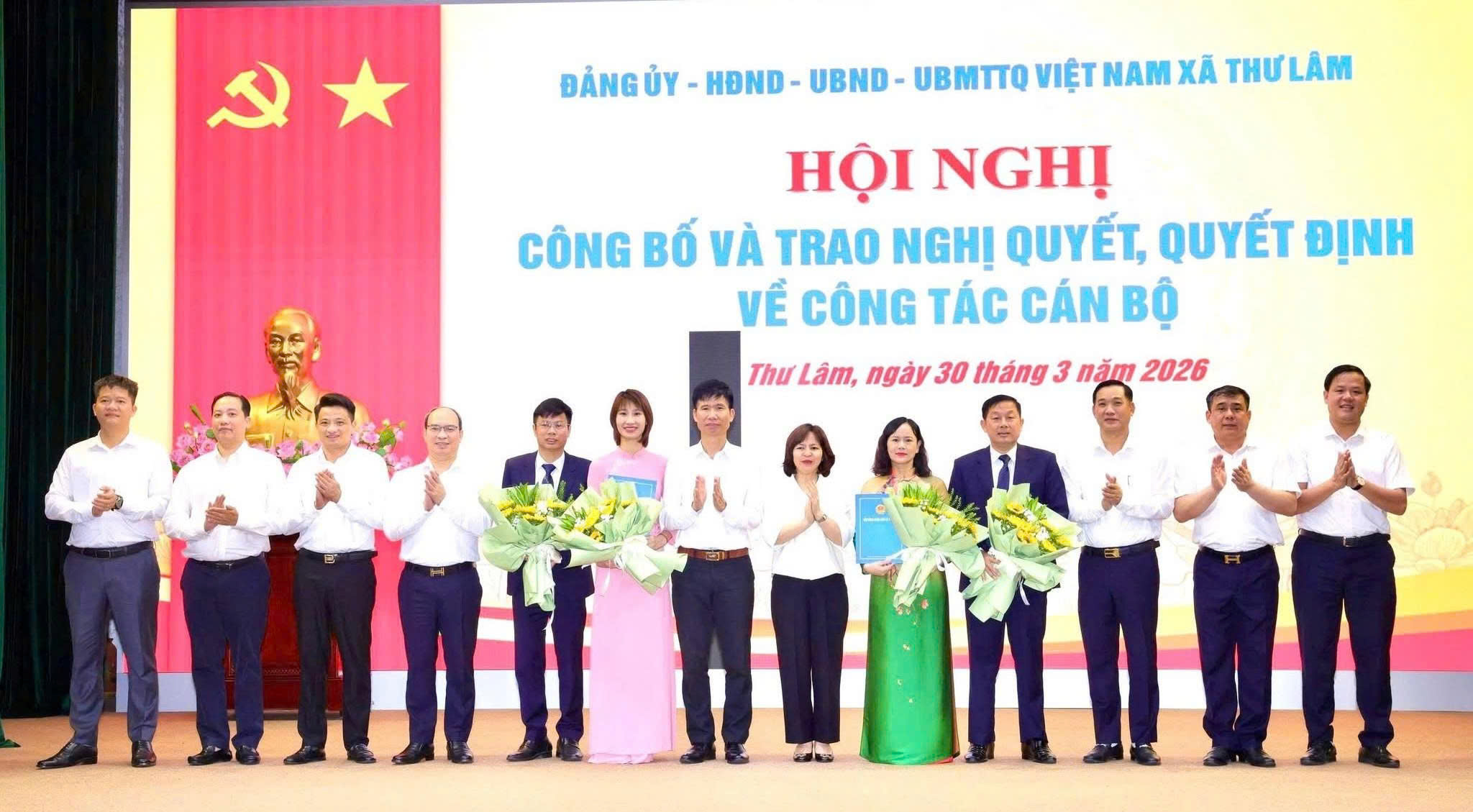 Xã Thư Lâm kiện toàn đội ngũ cán bộ nhiệm kỳ mới, trang trọng trao Bằng “Tổ quốc ghi công” tặng gia đình liệt sĩ Đào Quang Sâm